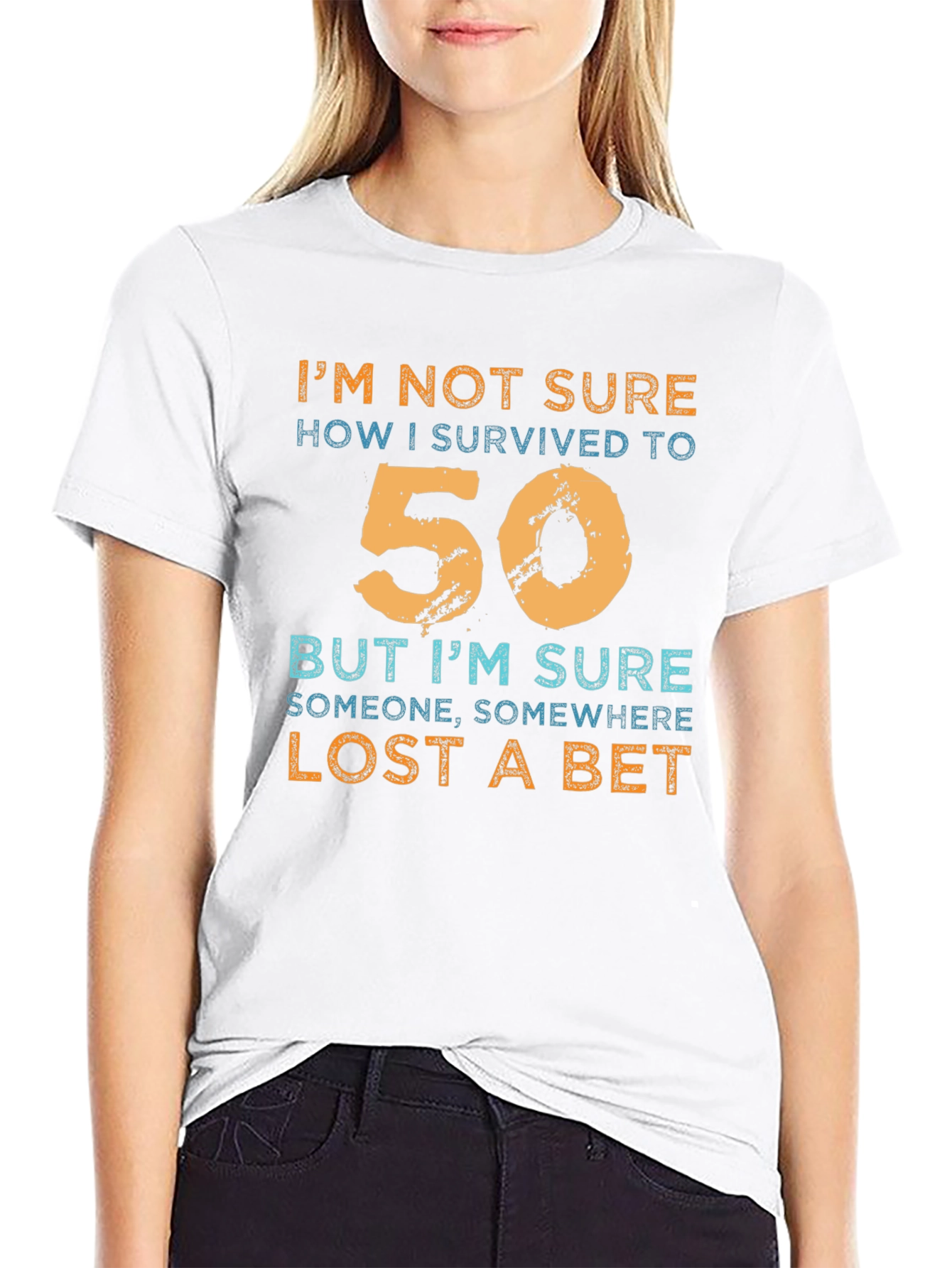 Funny 50th Birthday T-Shirt - Lost a Bet