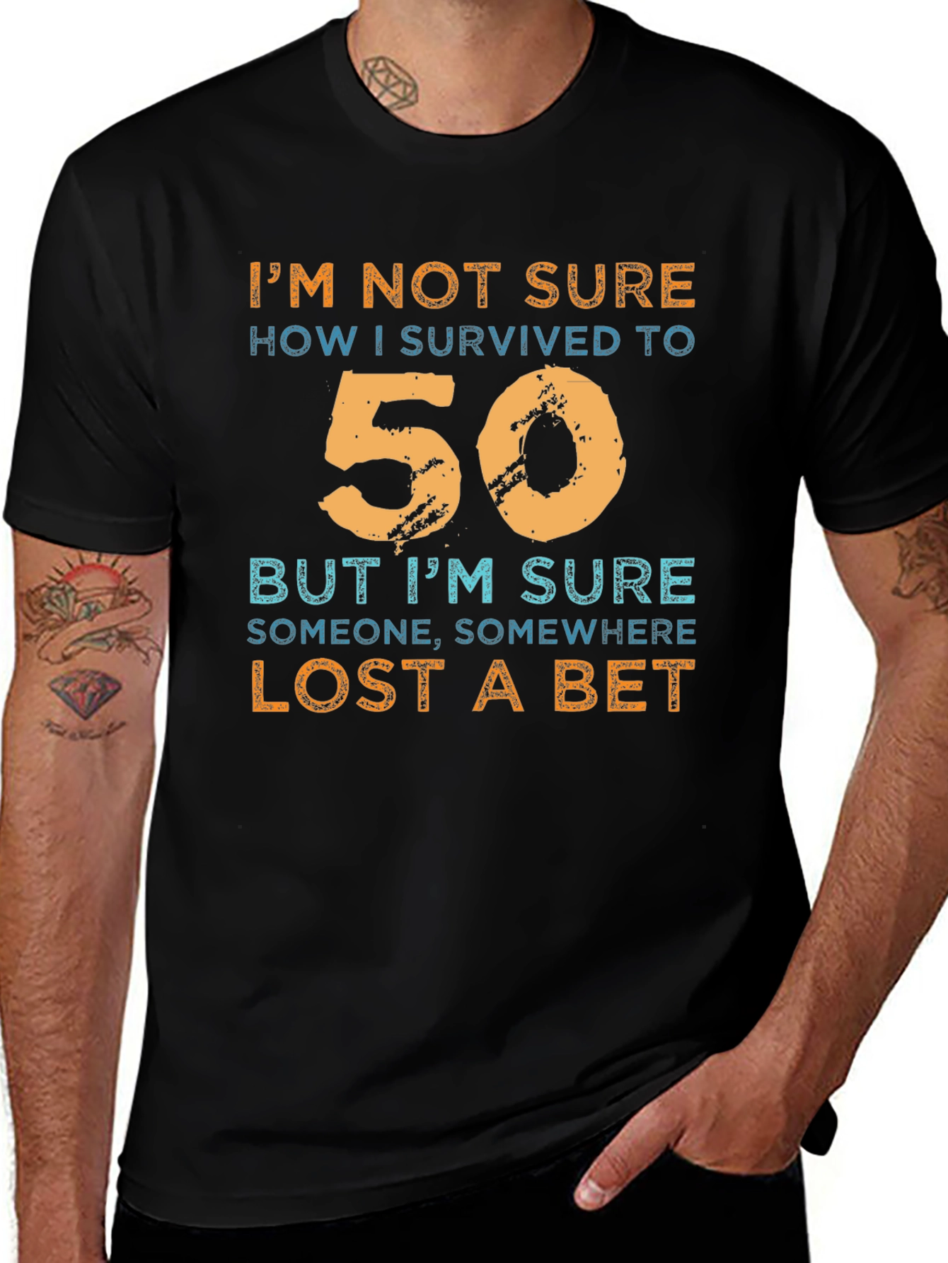Funny 50th Birthday T-Shirt - Lost a Bet