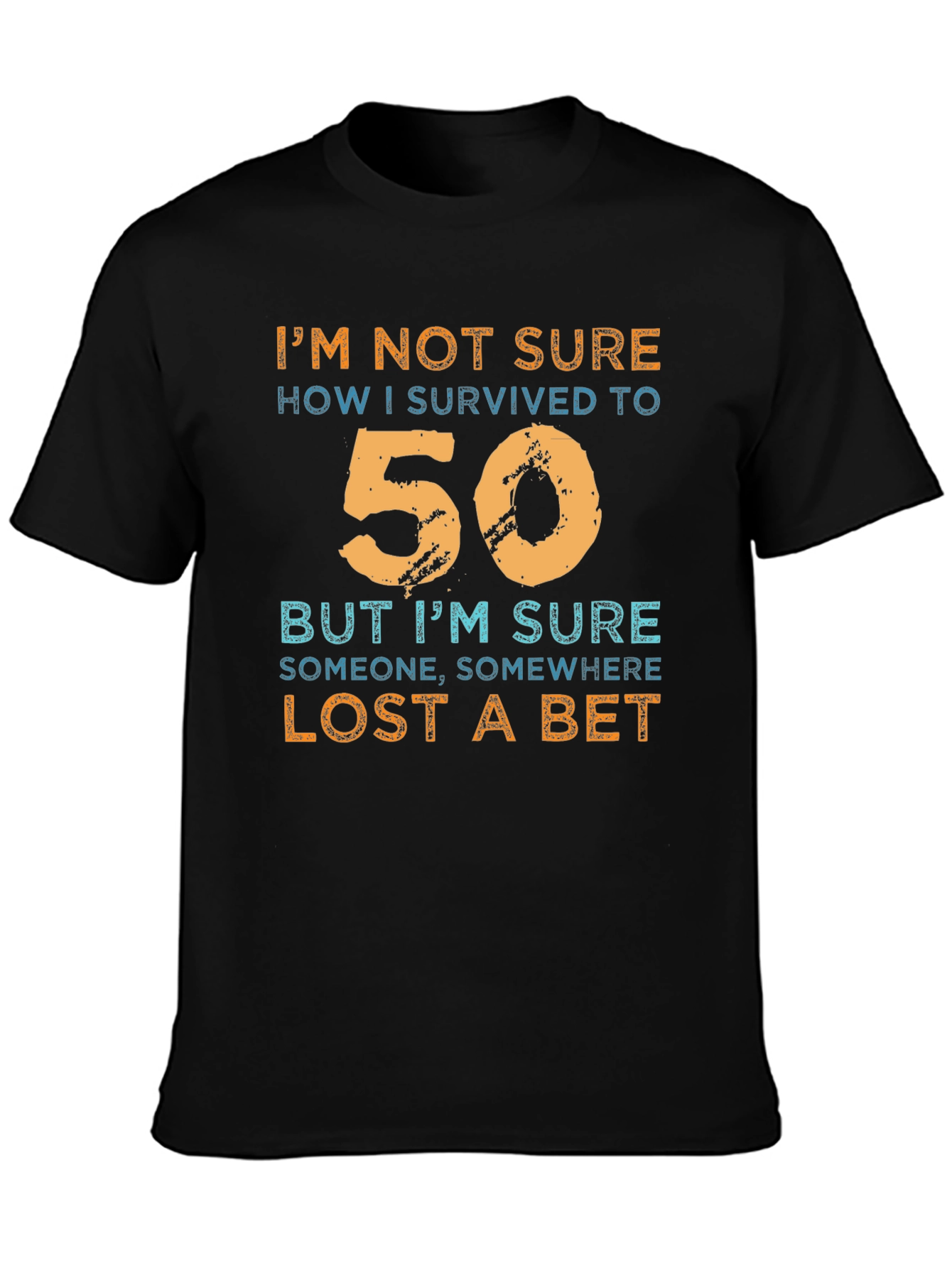 Funny 50th Birthday T-Shirt - Lost a Bet