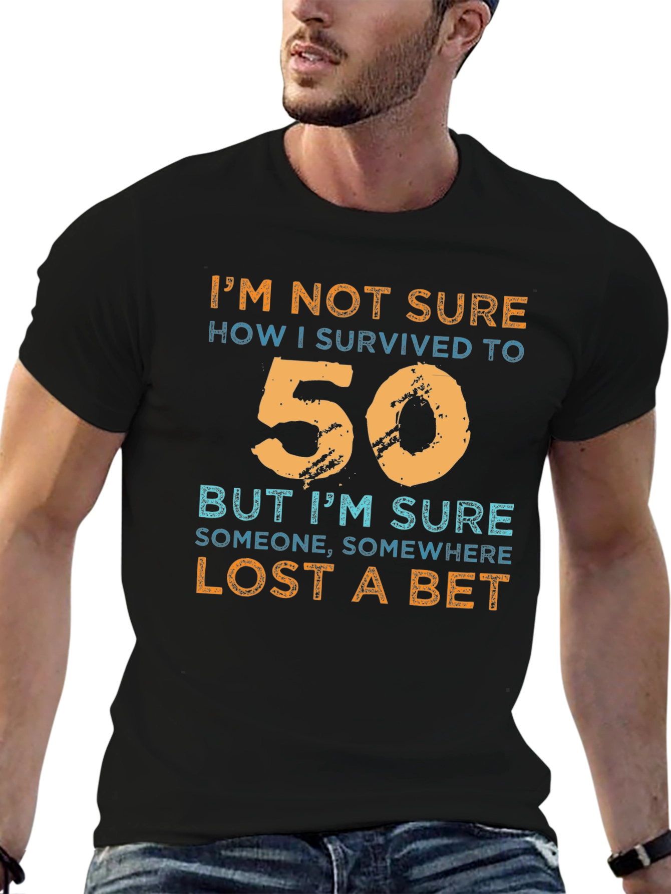 Funny 50th Birthday T-Shirt - Lost a Bet
