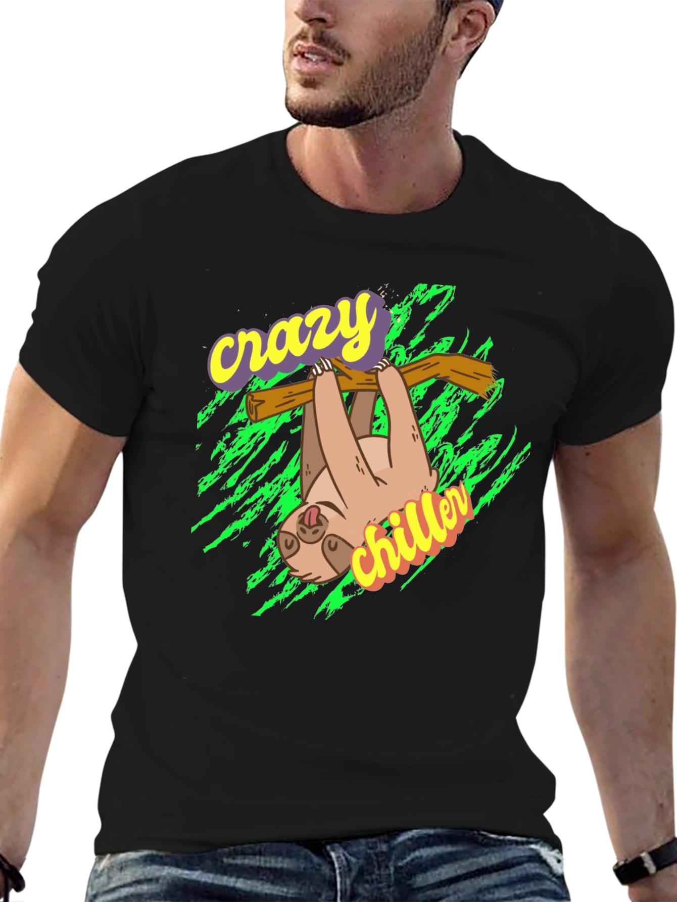 Crazy Chiller Sloth Graphic Tee