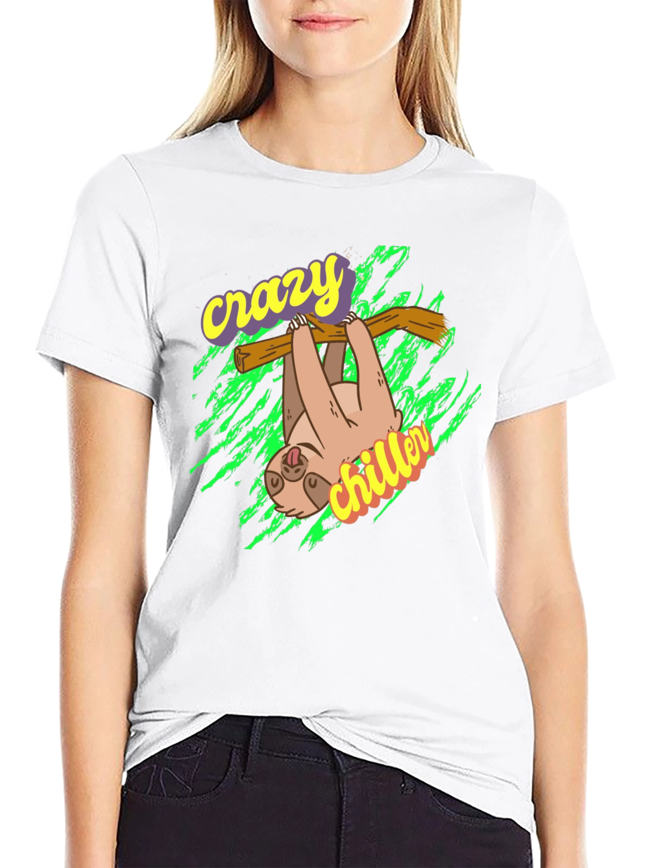 Crazy Chiller Sloth Graphic Tee