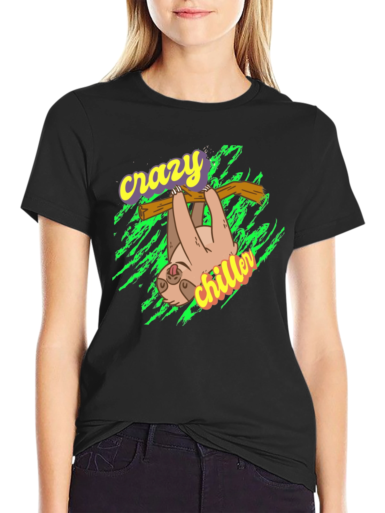 Crazy Chiller Sloth Graphic Tee