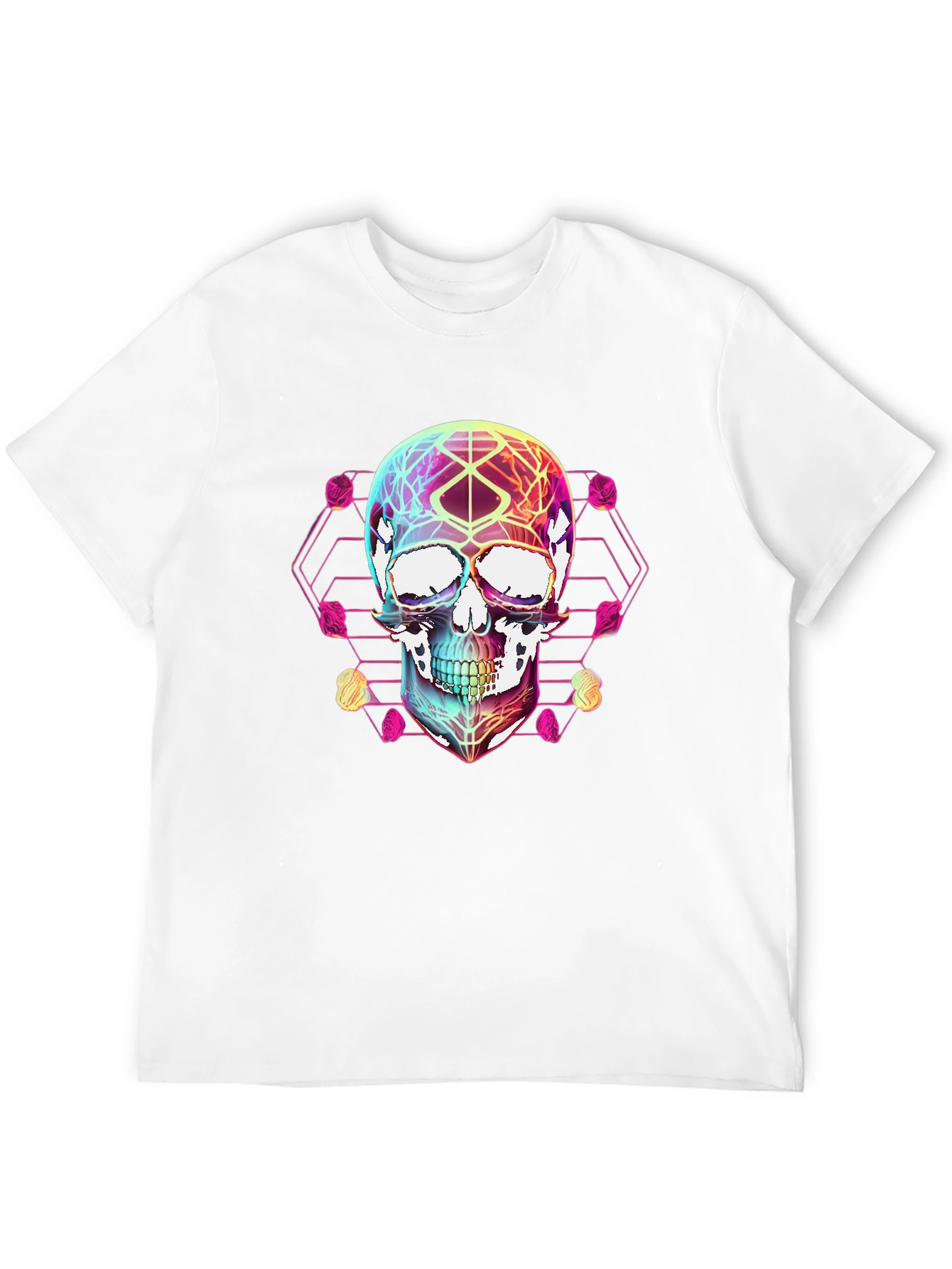 Geometric Skull Graphic T-Shirt