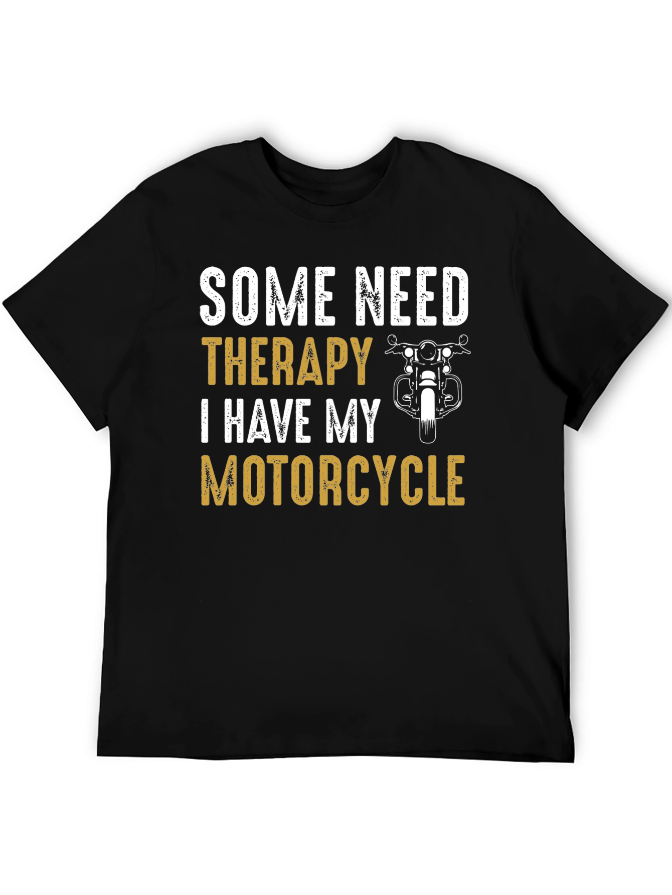 Motorcycle Therapy Graphic Tee - Black