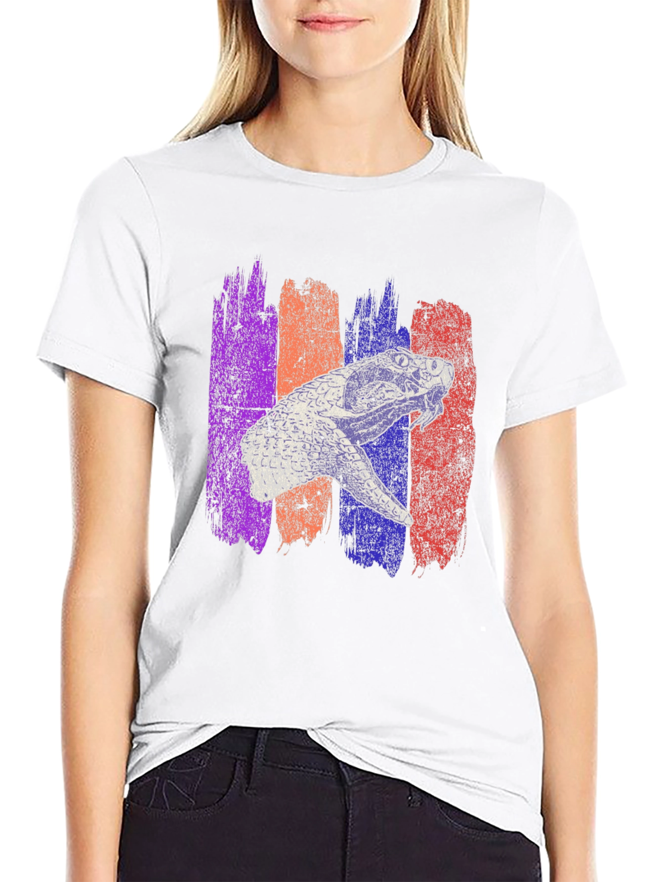 Retro Dinosaur Graphic Print Mens Black T-Shirt