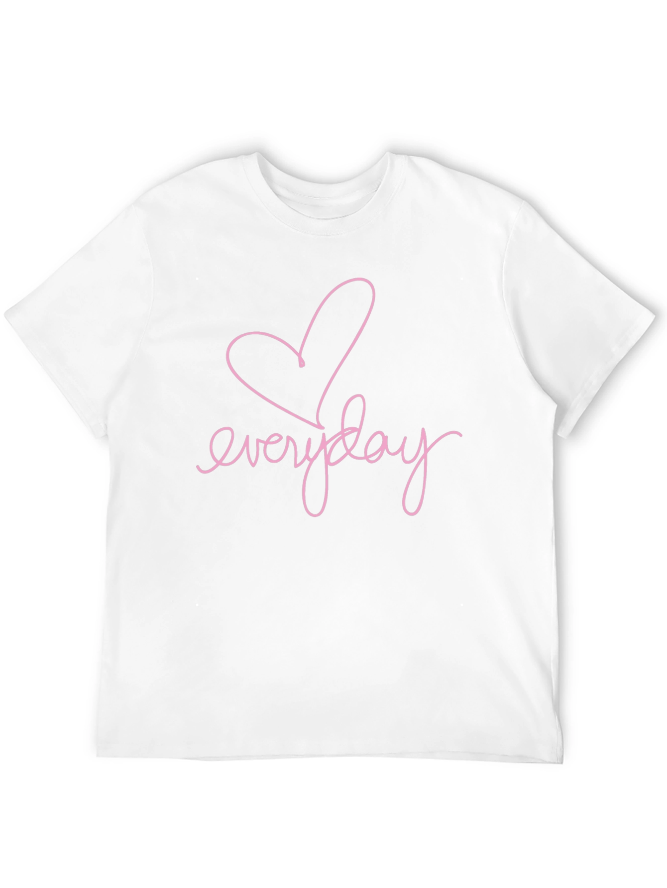 Everyday Heart Graphic Tee - Casual Black T-Shirt