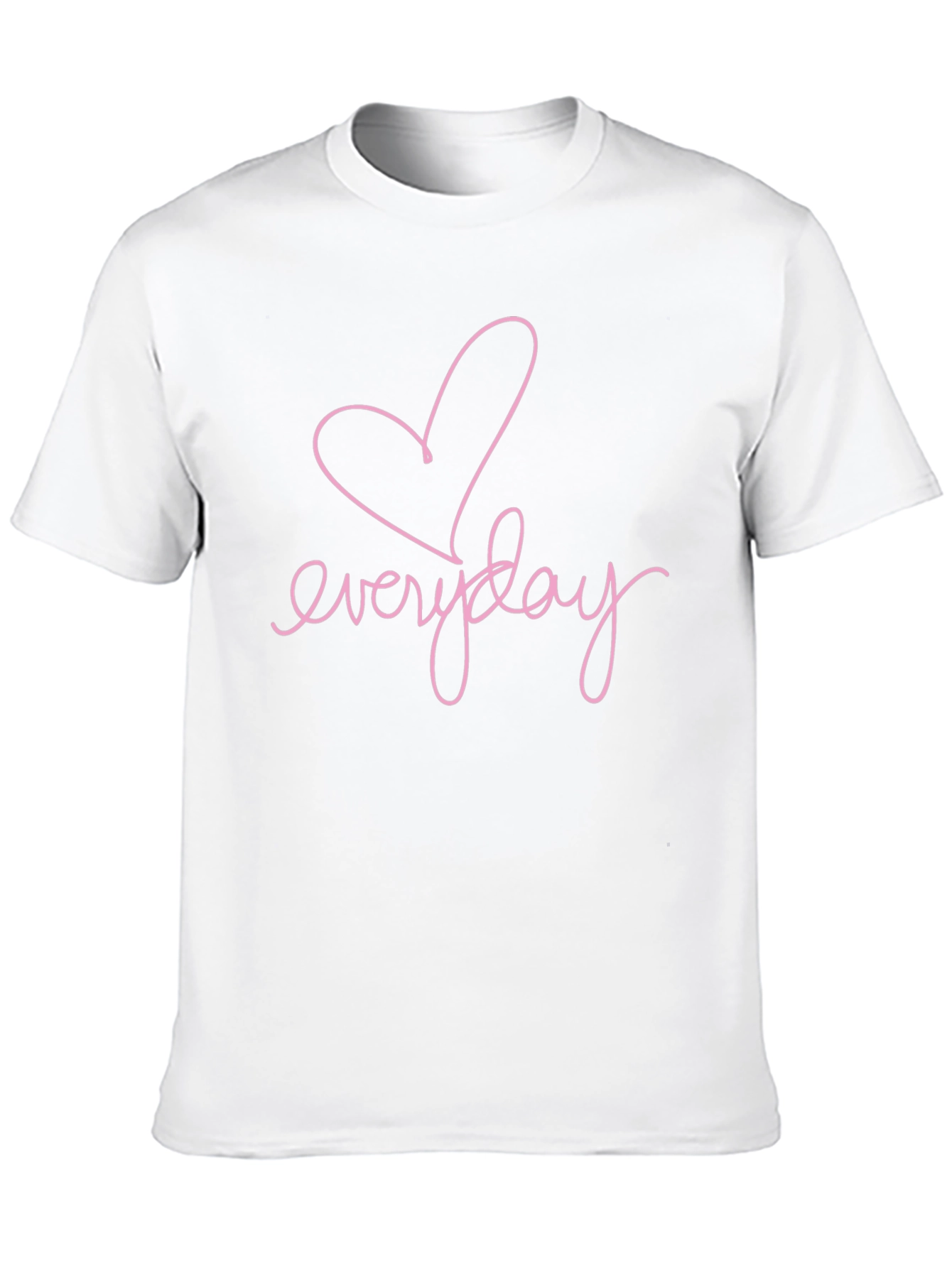 Everyday Heart Graphic Tee - Casual Black T-Shirt