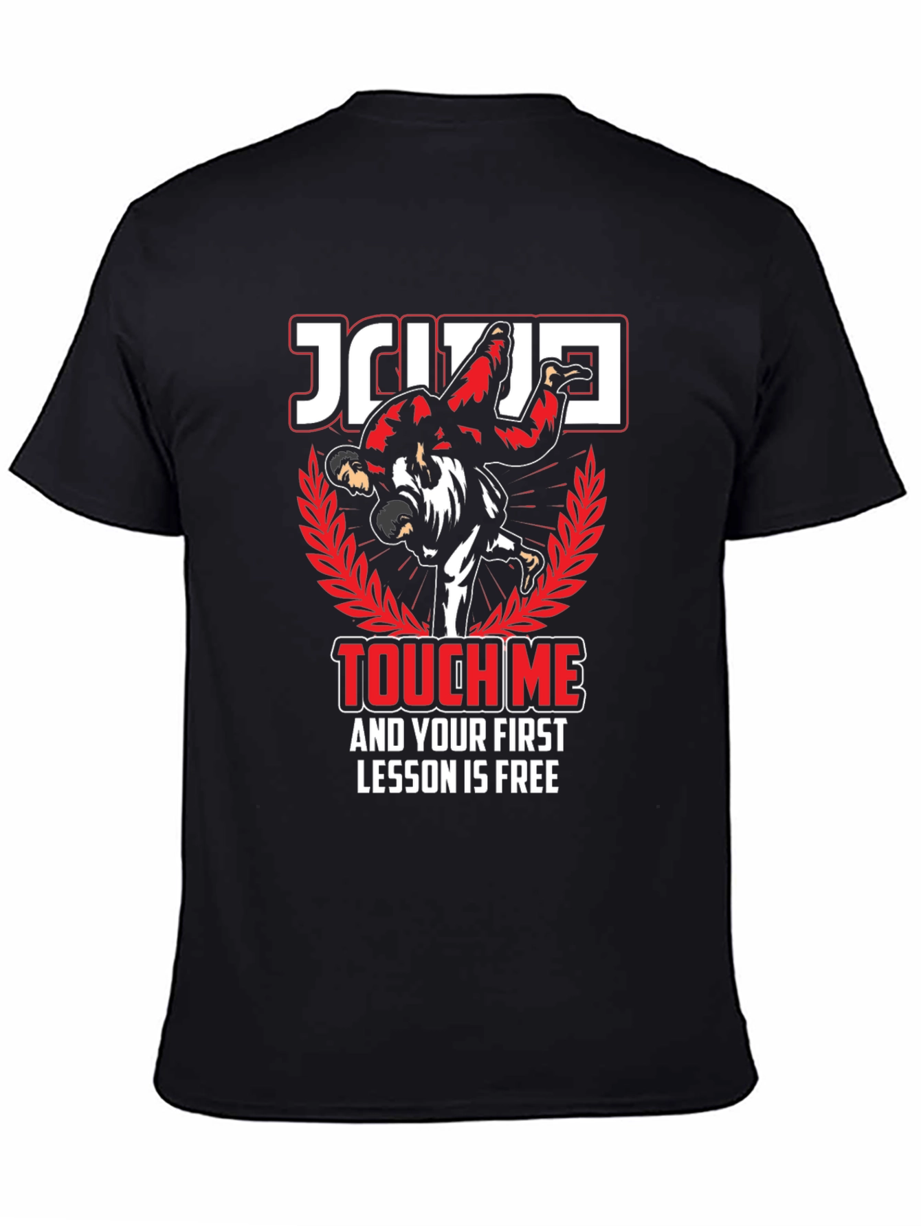 Jiu Jitsu Touch Me Funny Graphic T-Shirt