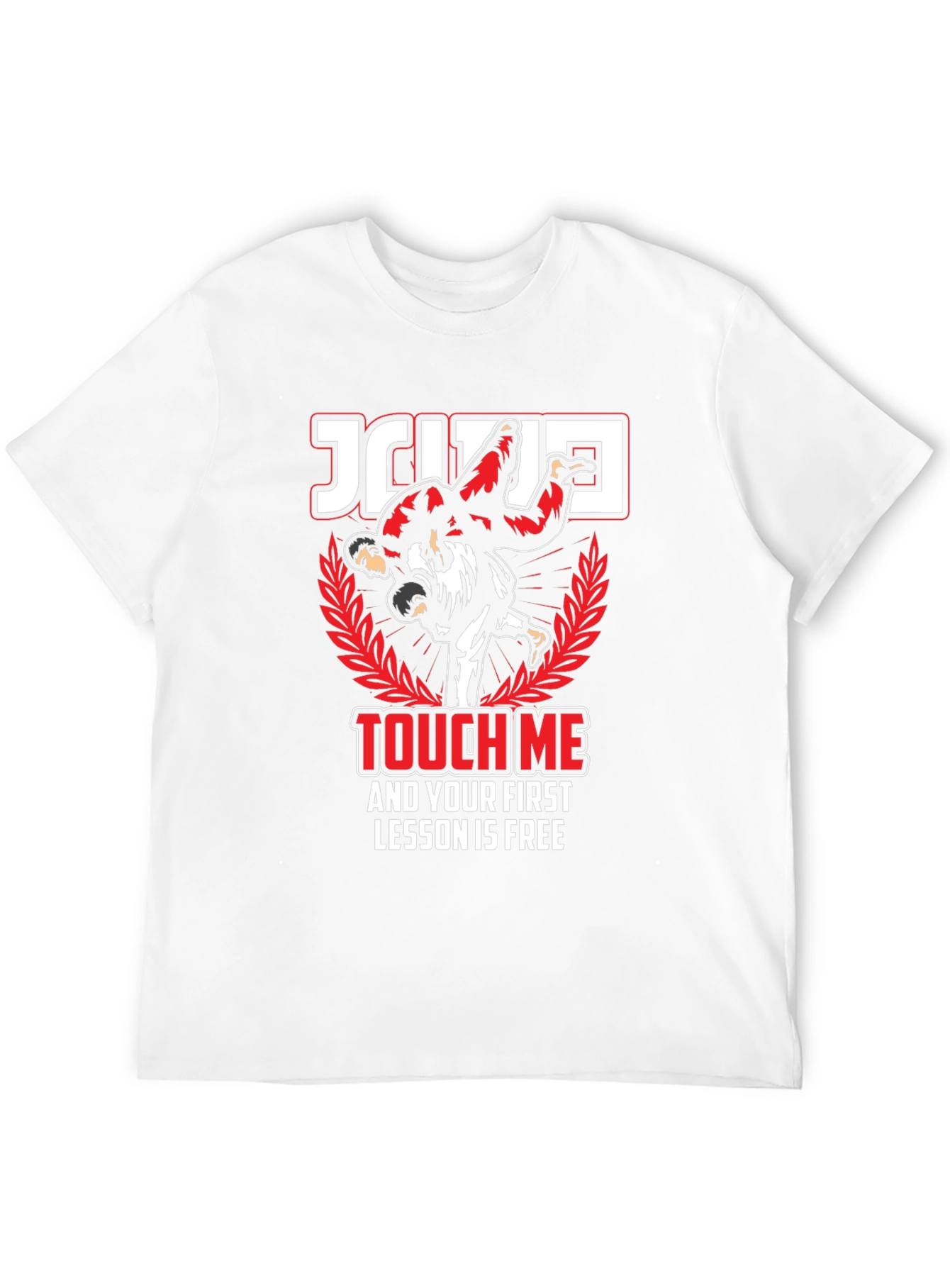 Jiu Jitsu Touch Me Funny Graphic T-Shirt