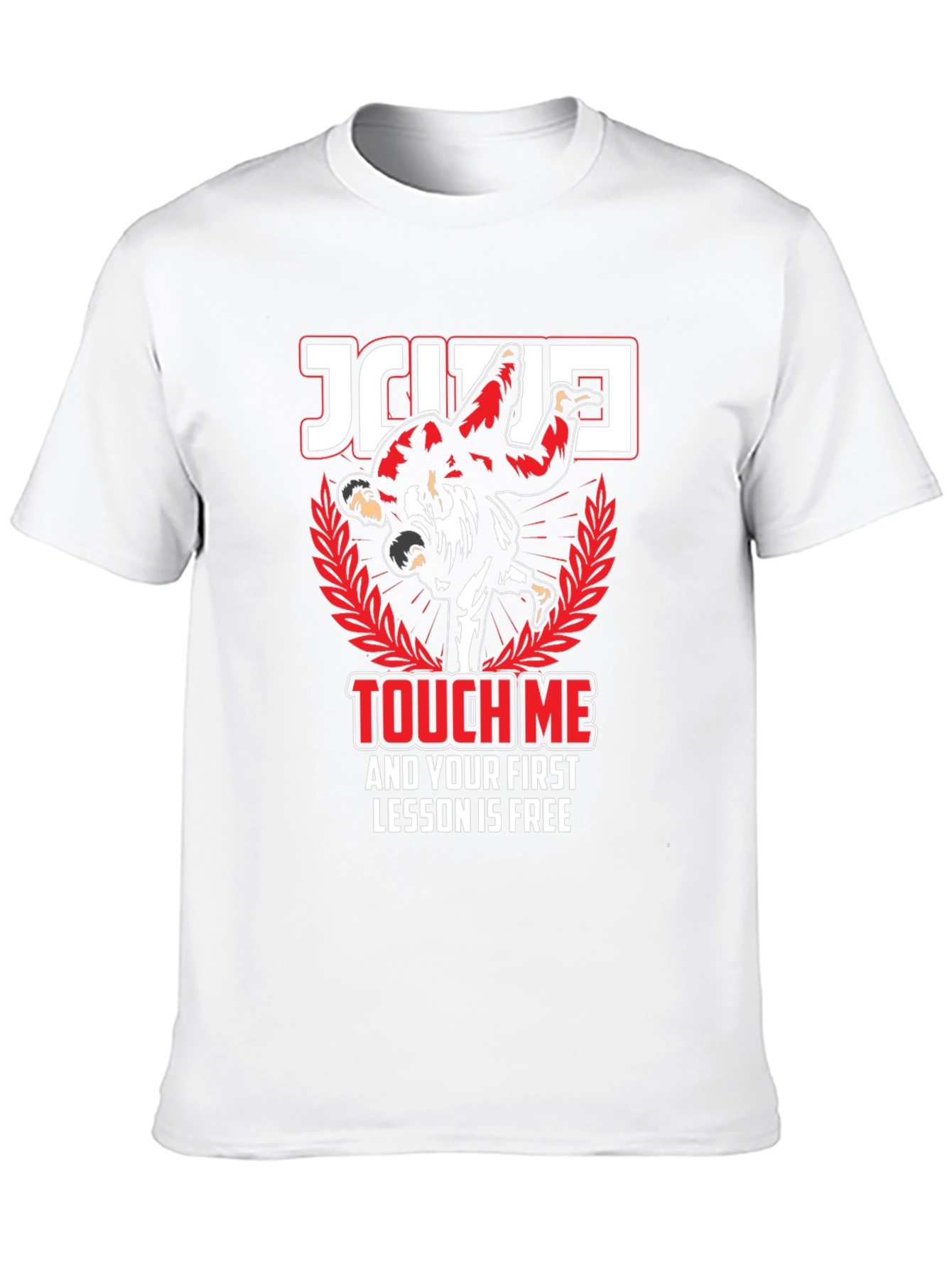 Jiu Jitsu Touch Me Funny Graphic T-Shirt