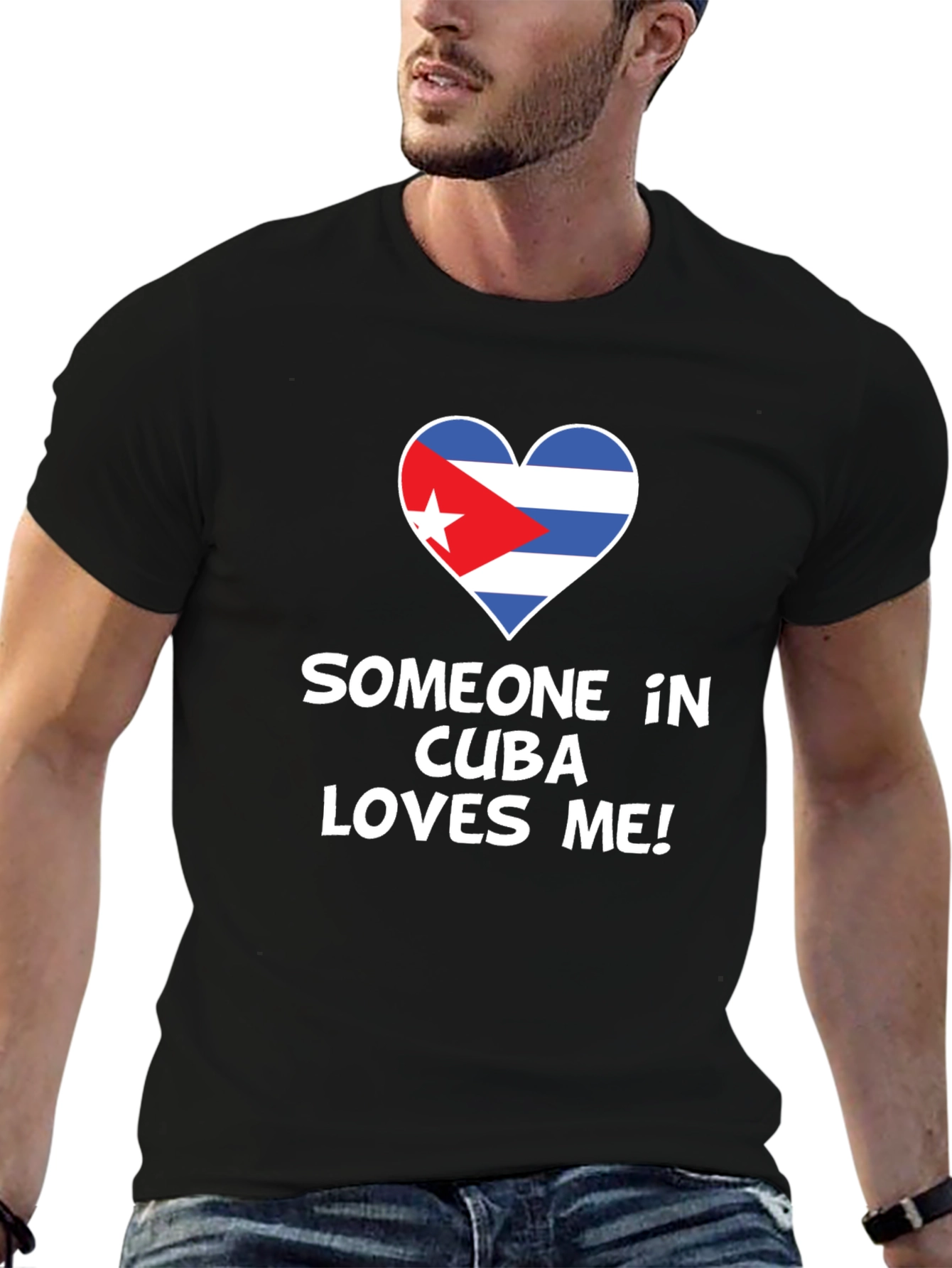 Cuba Loves Me Black T-Shirt