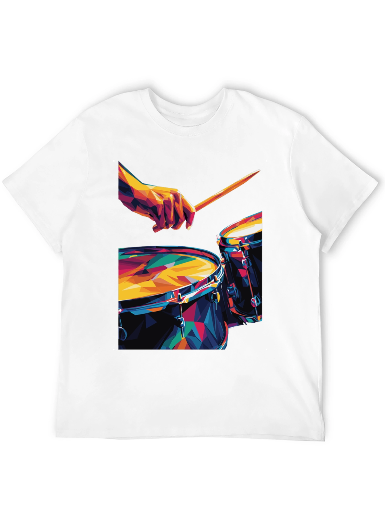 Geometric Drum Set Graphic Tee