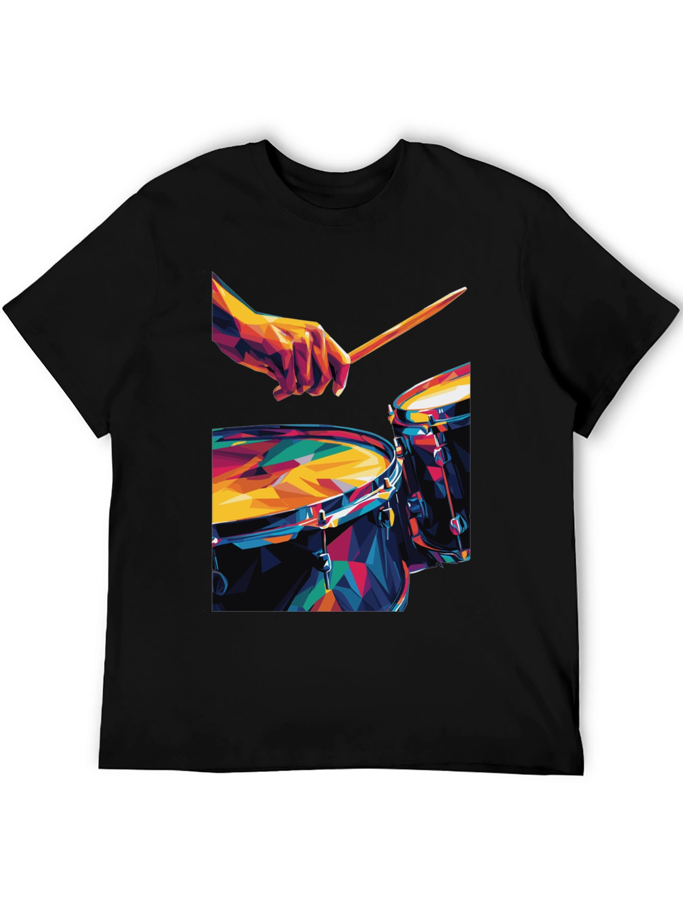 Geometric Drum Set Graphic Tee