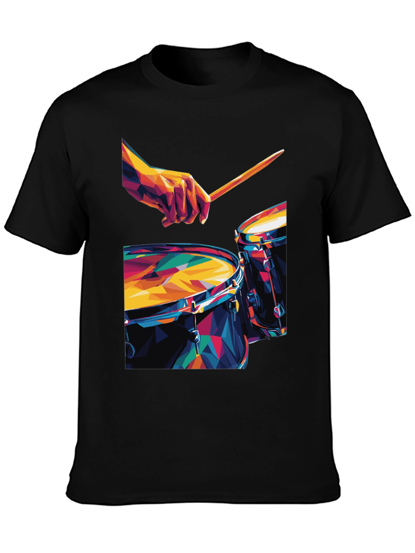 Geometric Drum Set Graphic Tee