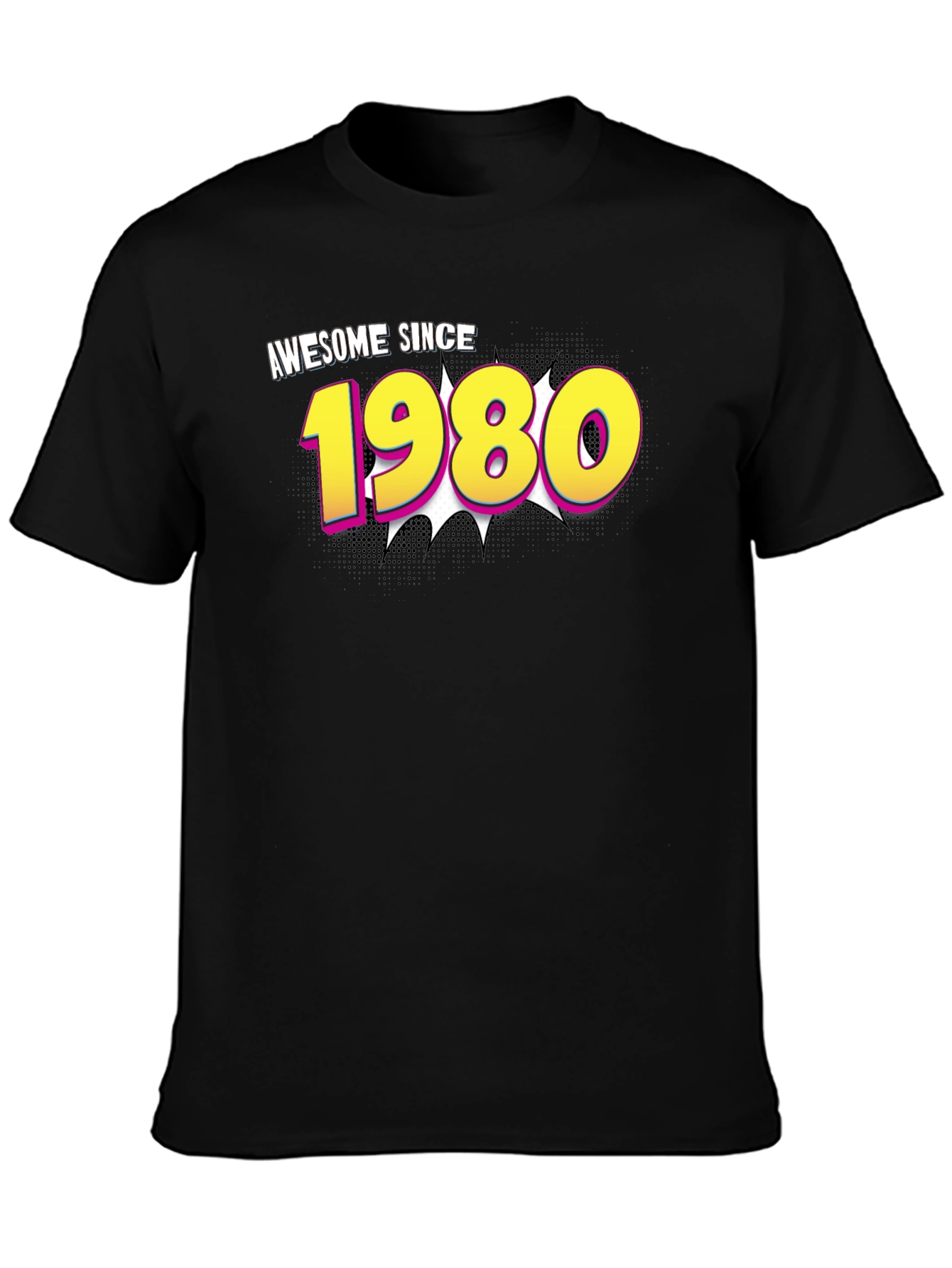 Awesome Since 1980 Black T-Shirt