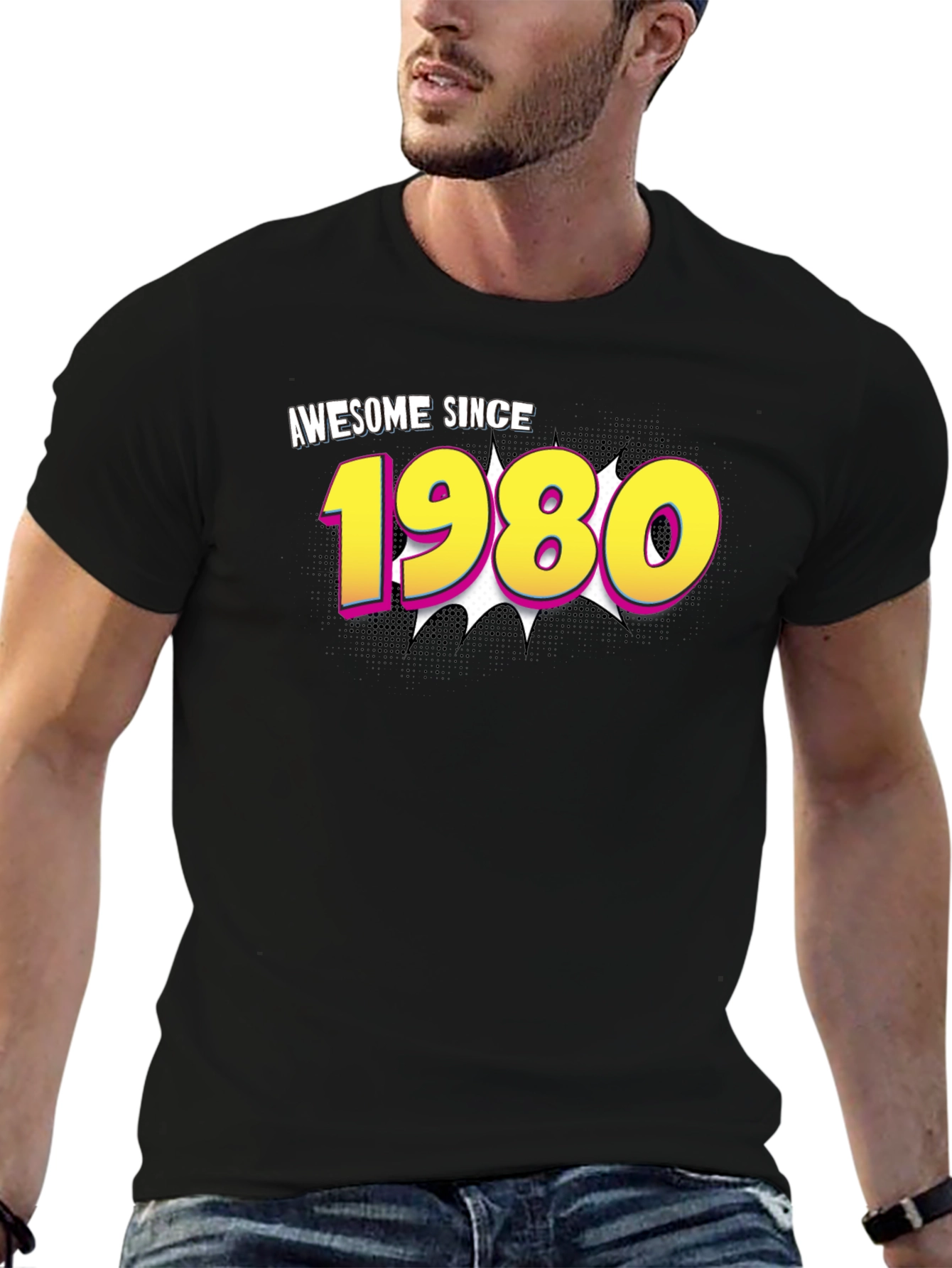 Awesome Since 1980 Black T-Shirt