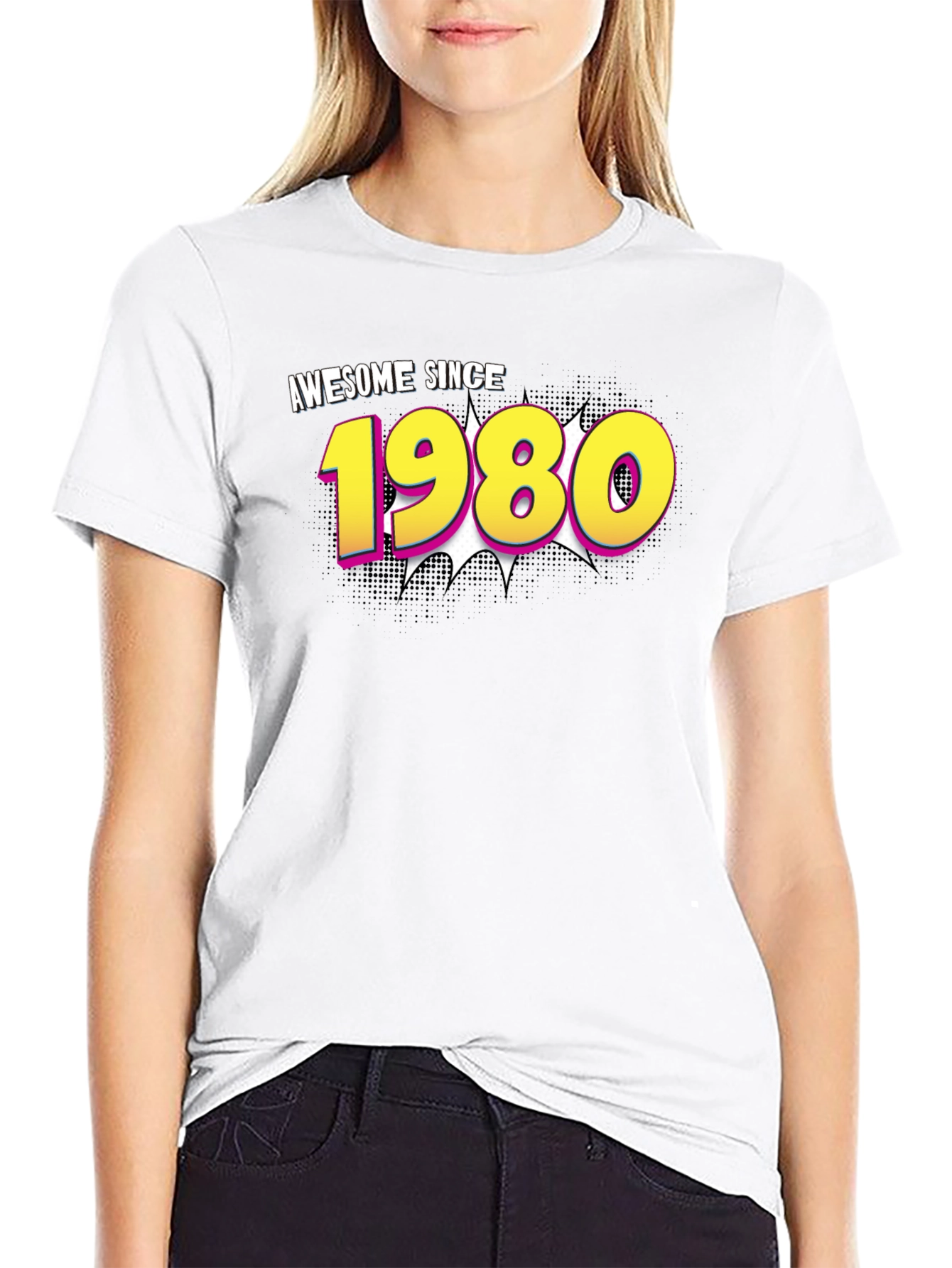 Awesome Since 1980 Black T-Shirt
