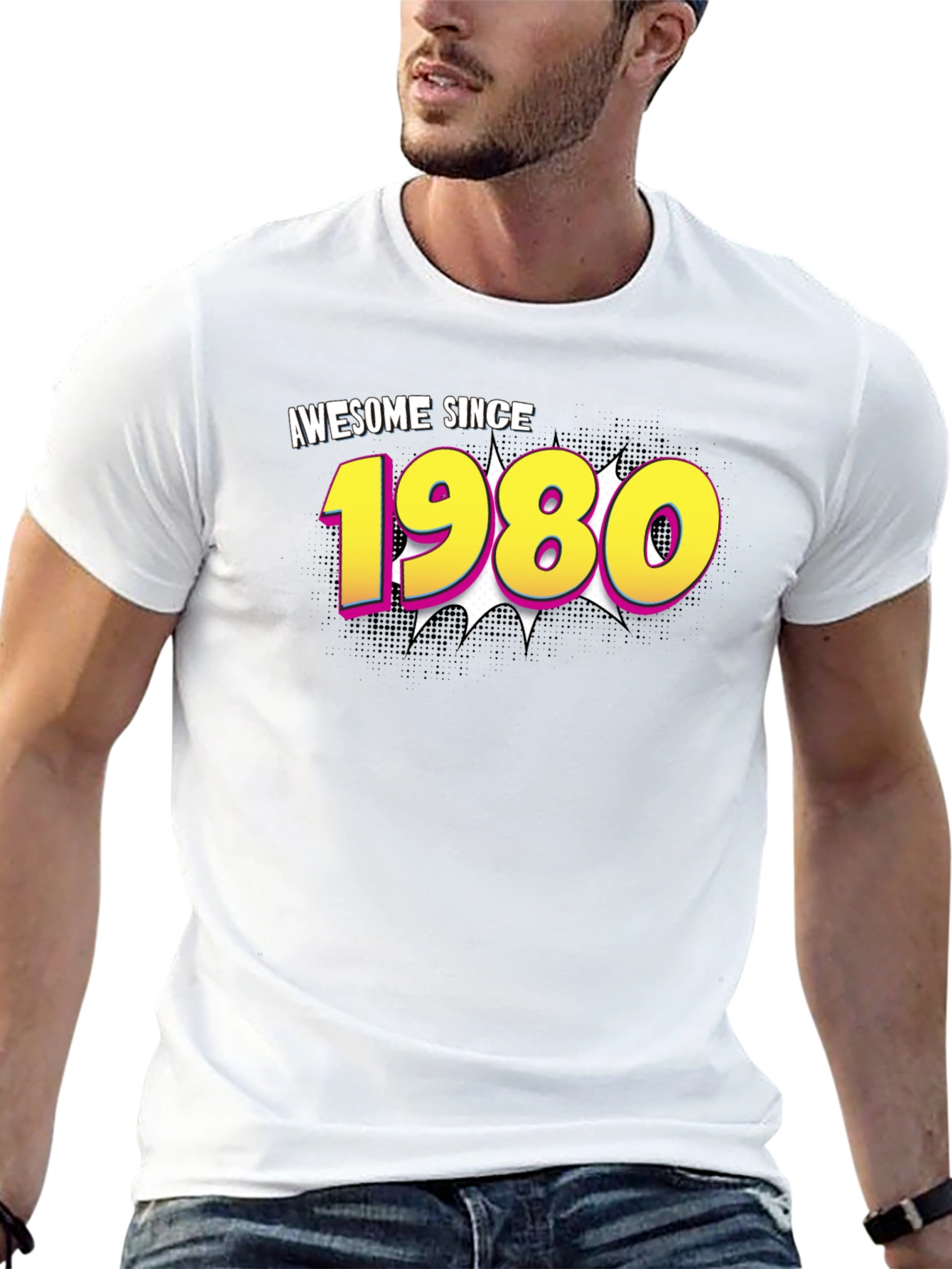 Awesome Since 1980 Black T-Shirt