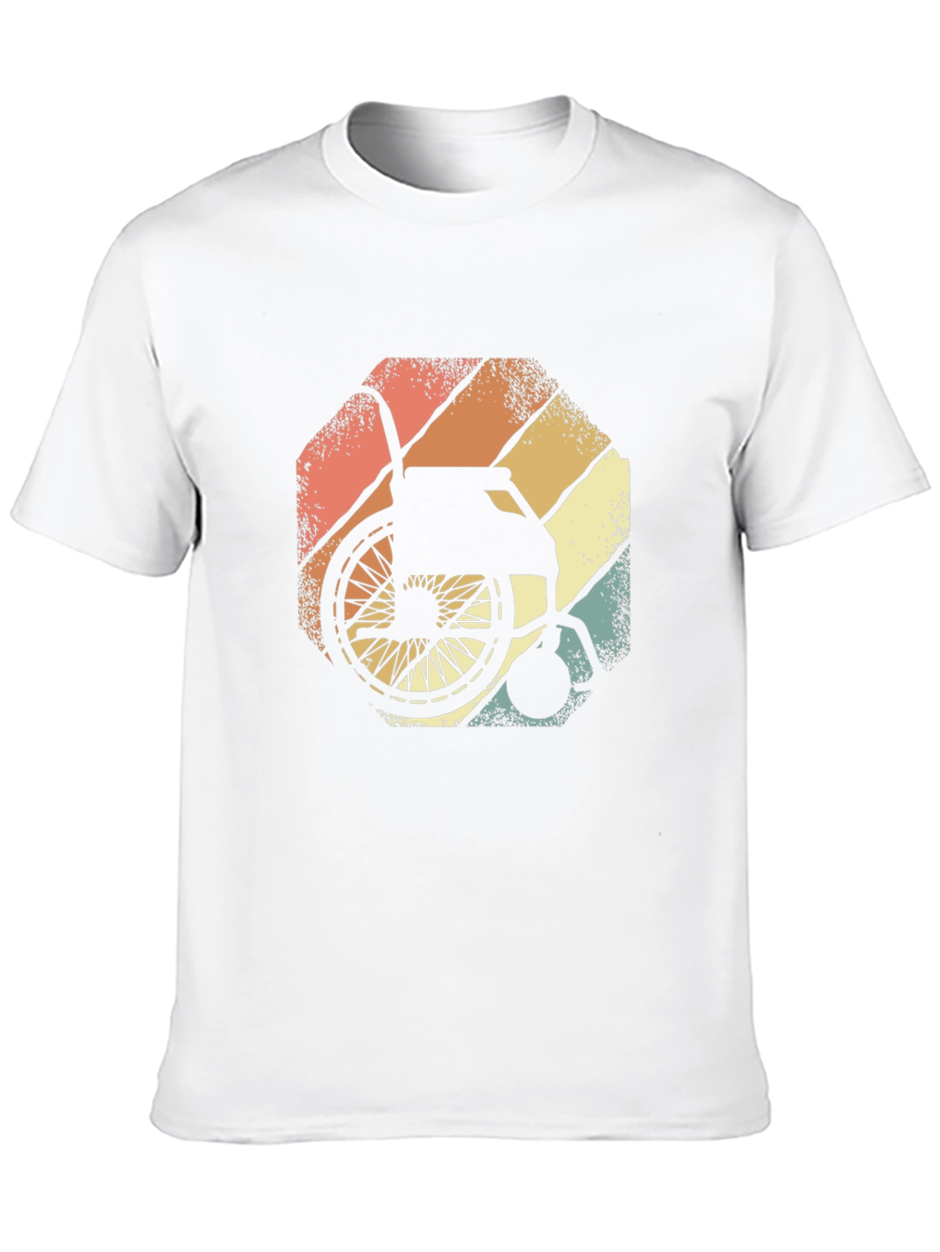 Wheelchair Sunset Graphic Tee - Black