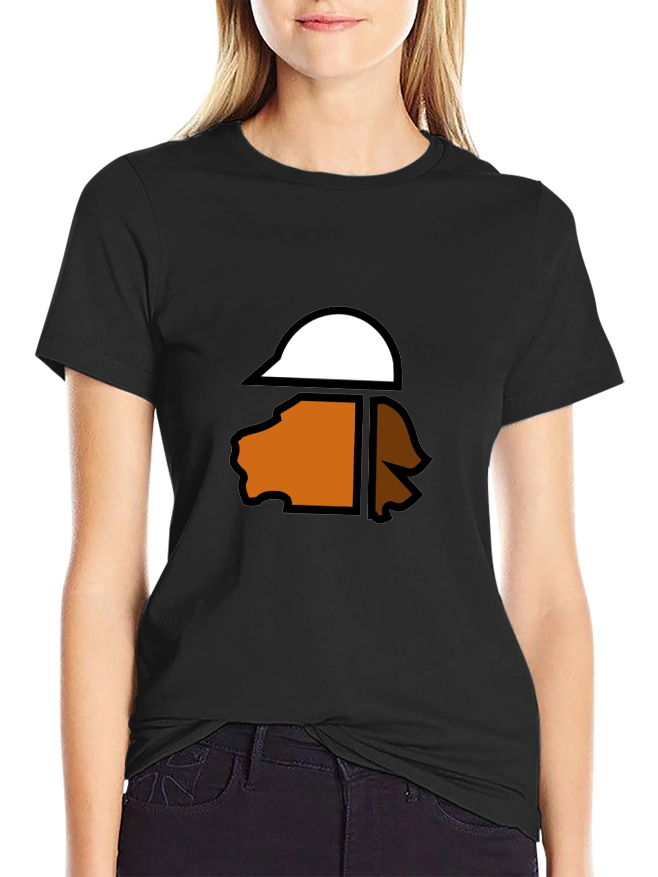 Abstract Graphic Tee - Black