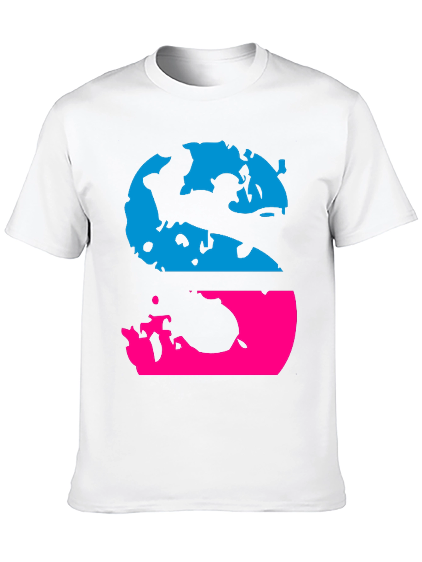 Retro S Graphic Tee - Black Crew Neck T-Shirt