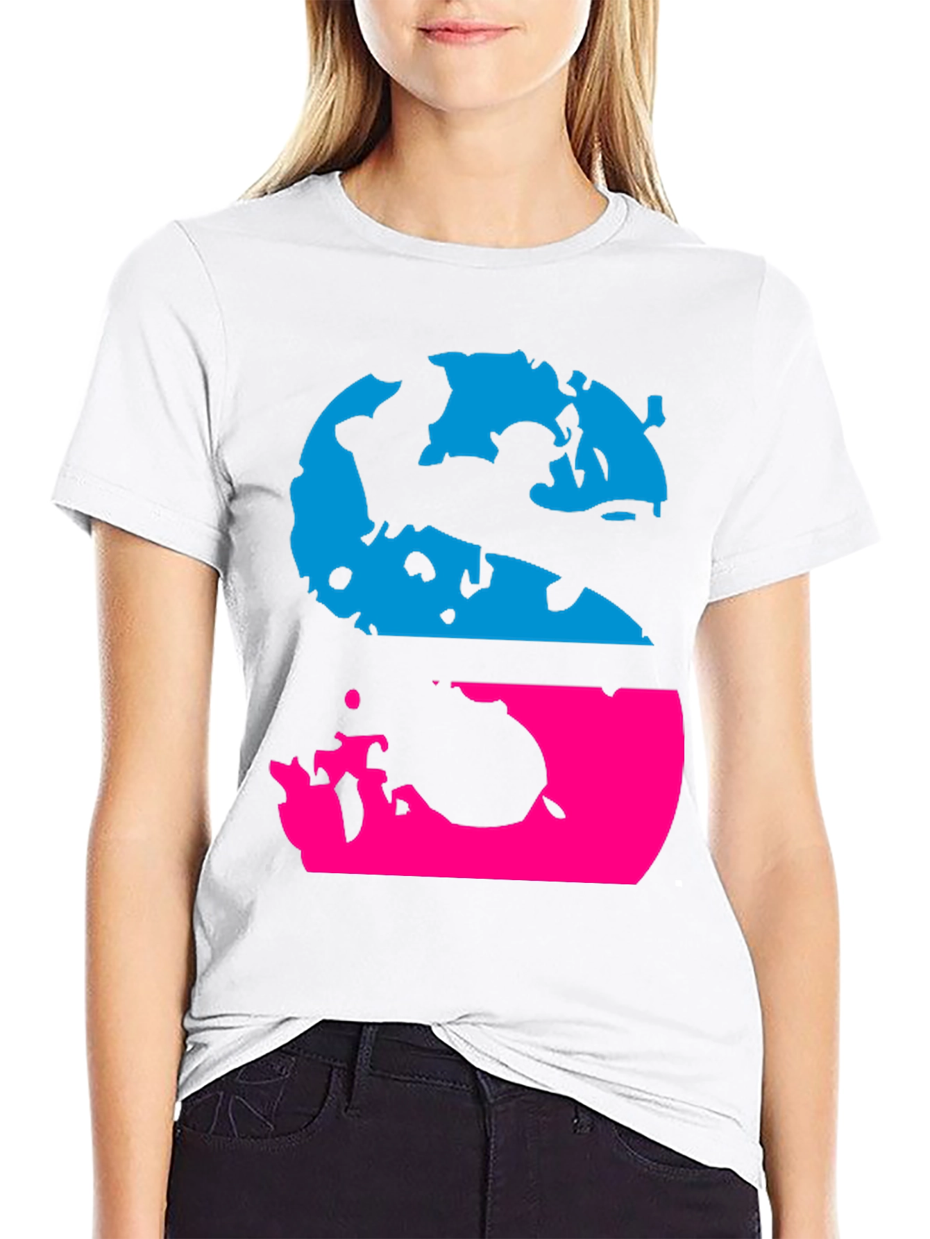 Retro S Graphic Tee - Black Crew Neck T-Shirt