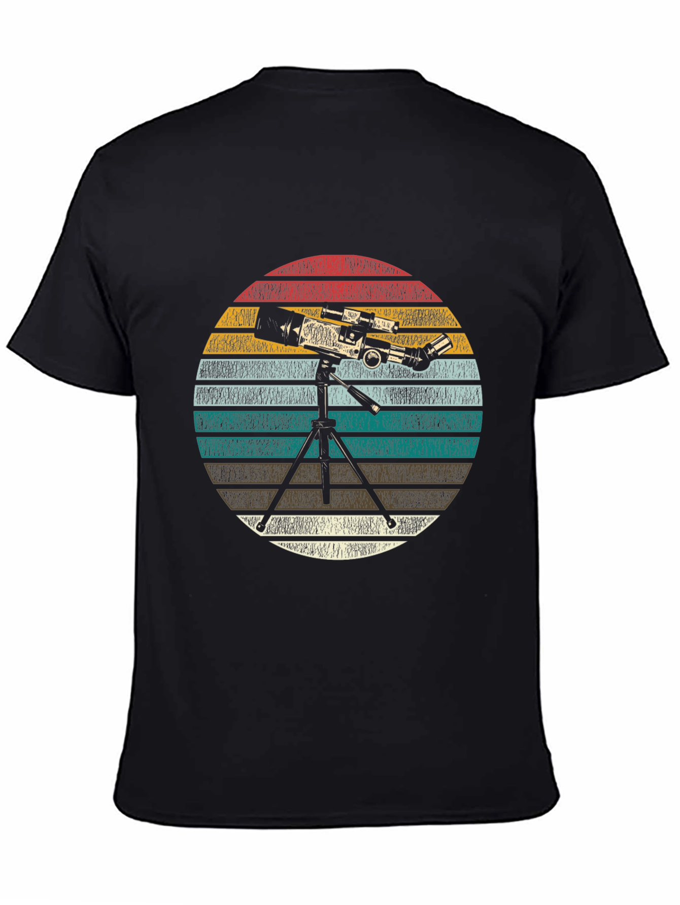 Telescope Graphic Print Tee - Astronomy Lover Gift