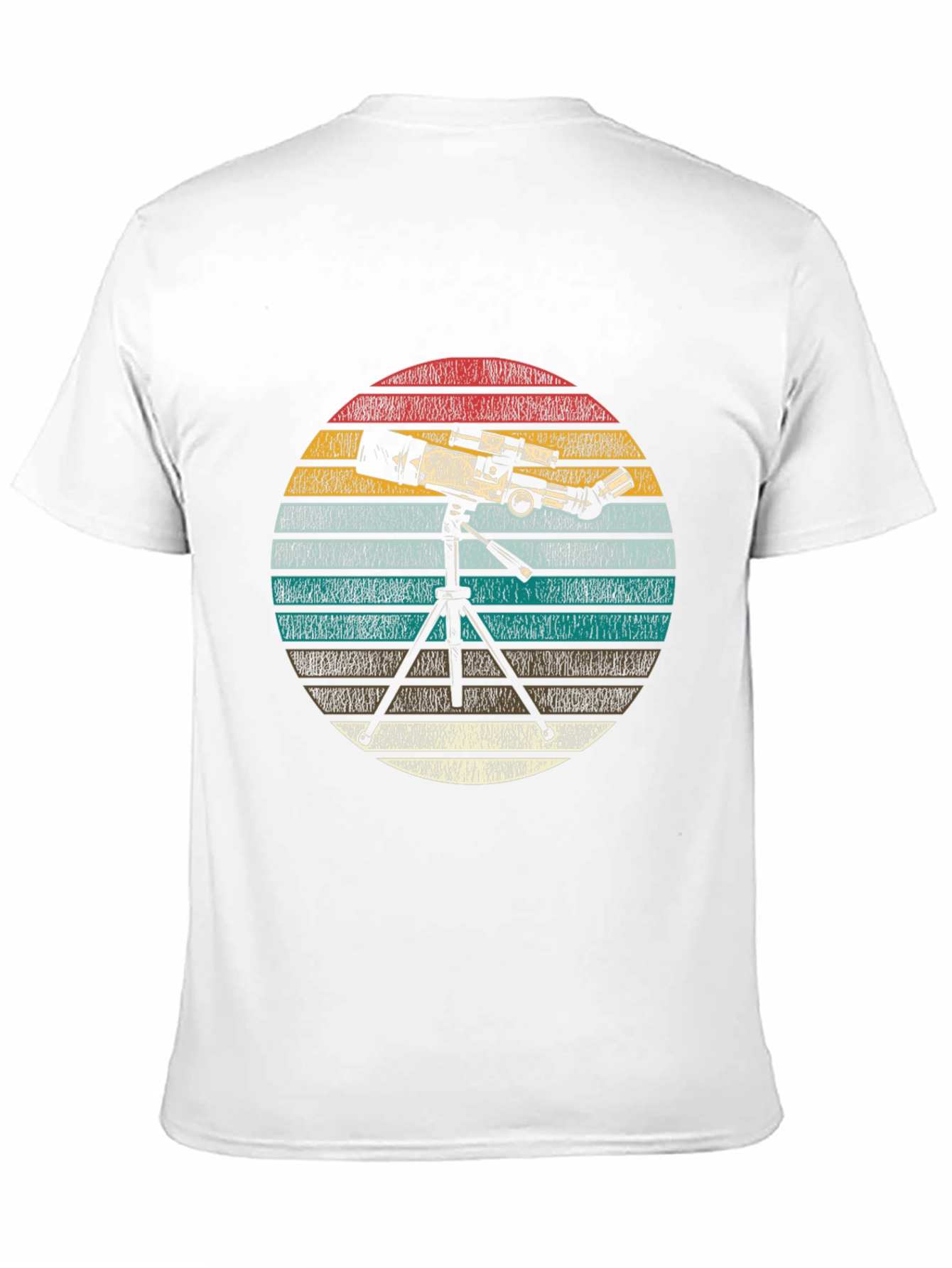 Telescope Graphic Print Tee - Astronomy Lover Gift