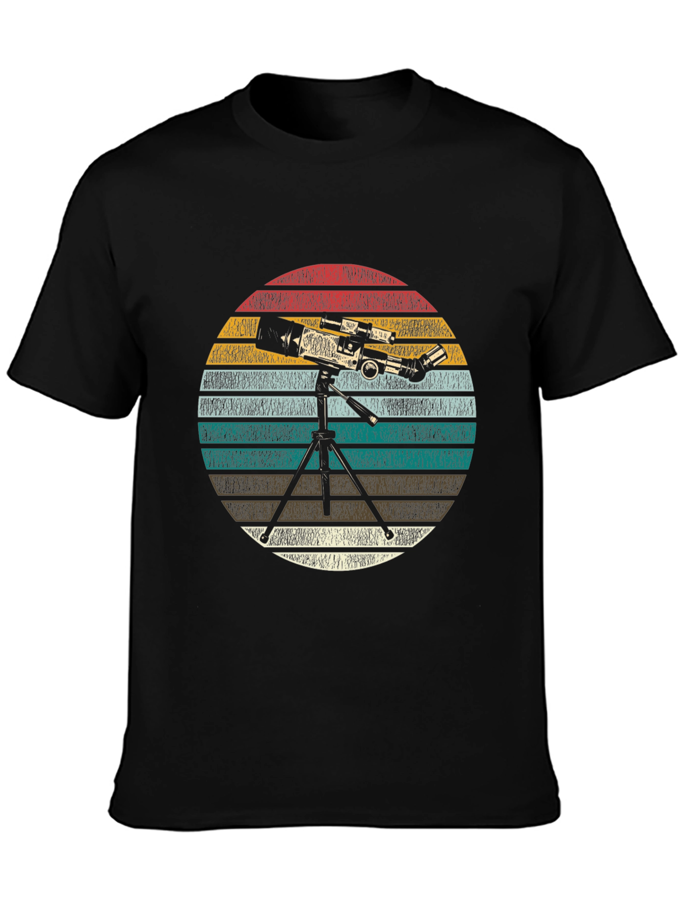 Telescope Graphic Print Tee - Astronomy Lover Gift