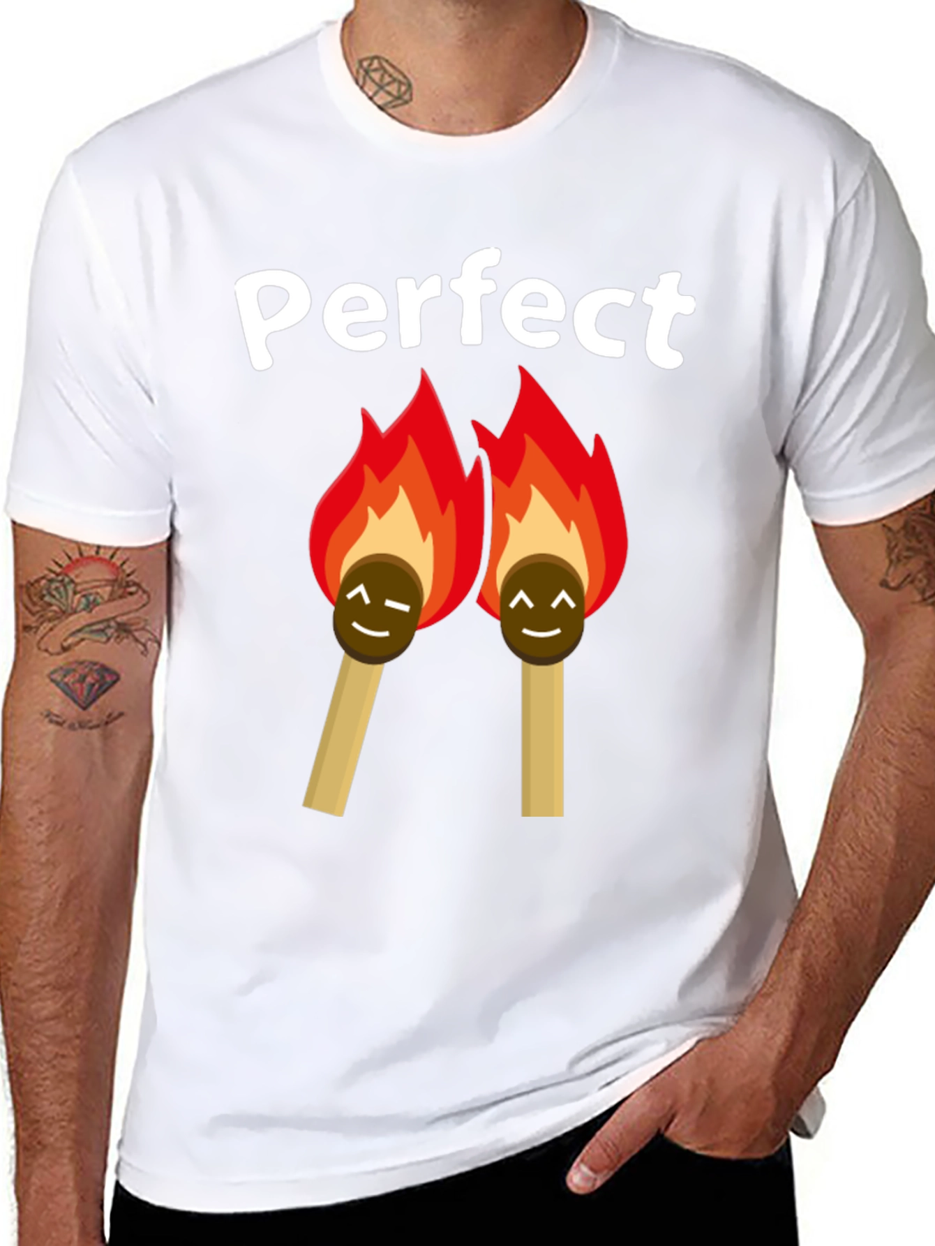 Perfect Match T-Shirt - Novelty Graphic Tee