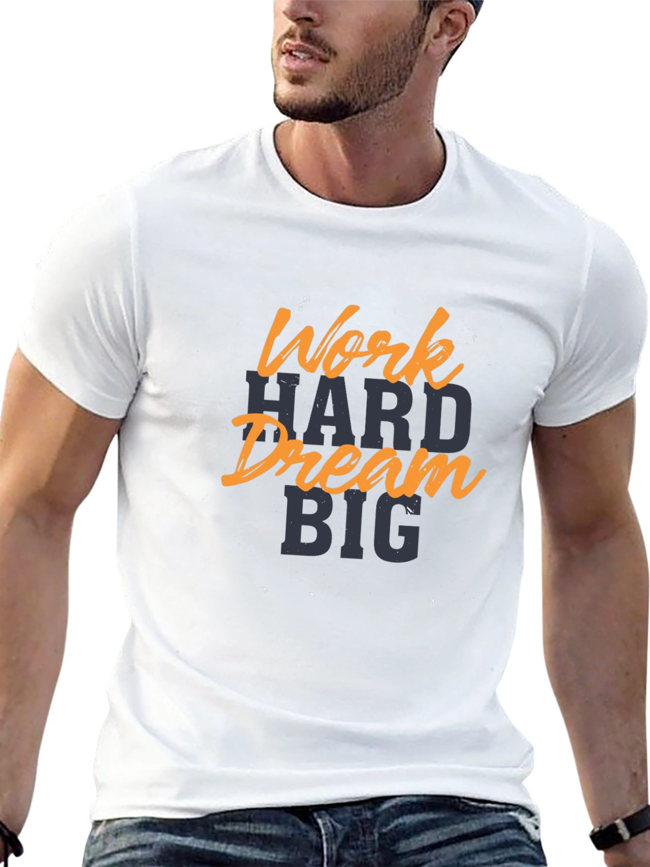 Work Hard Dream Big Black T-Shirt