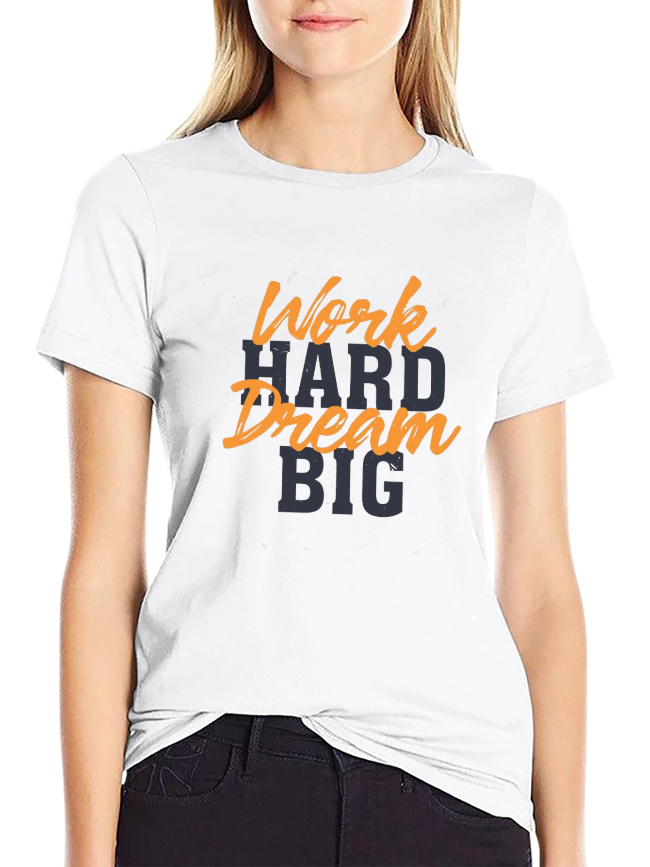 Work Hard Dream Big Black T-Shirt