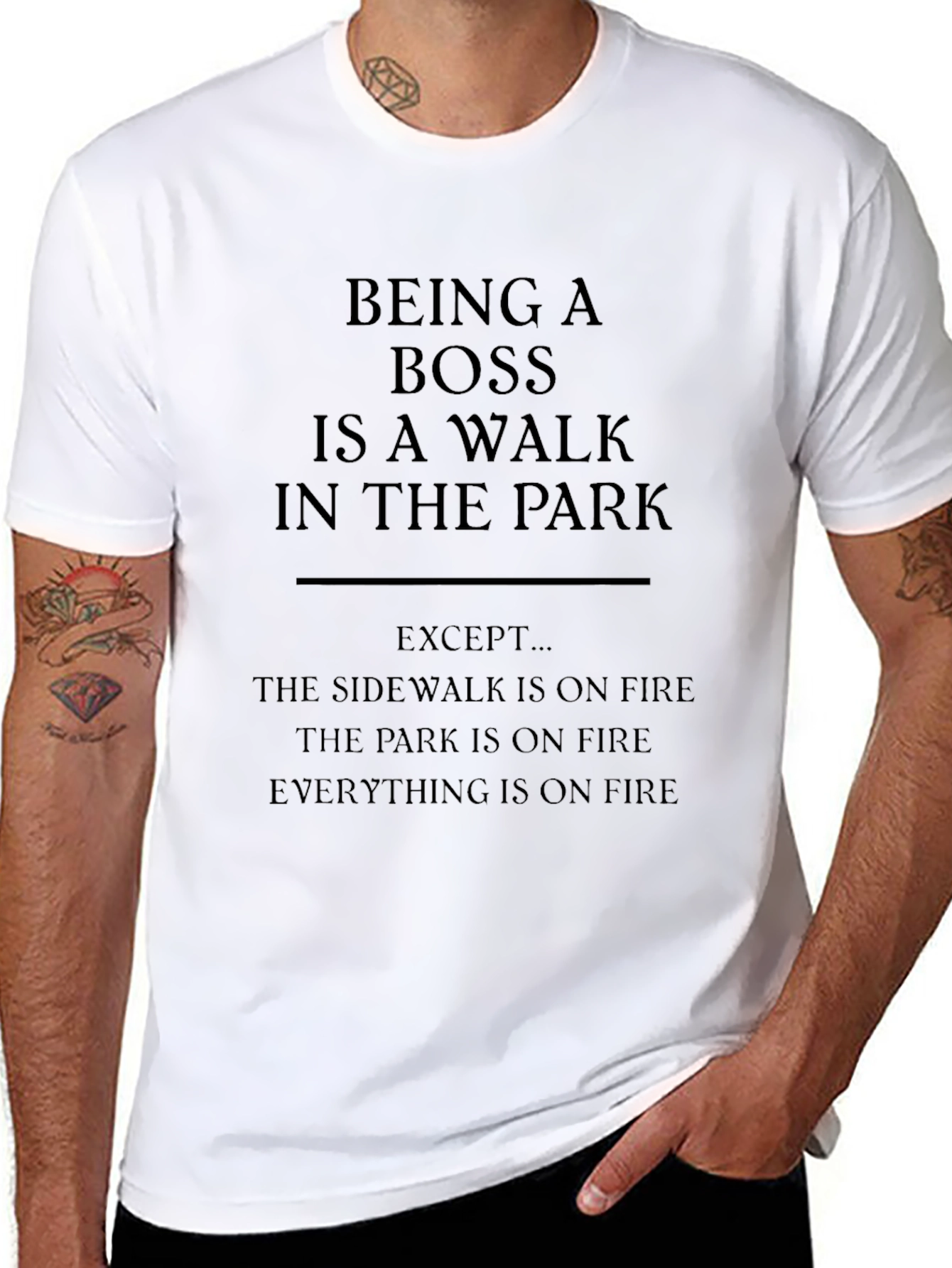 Being A Boss T-Shirt - Funny Slogan Tee