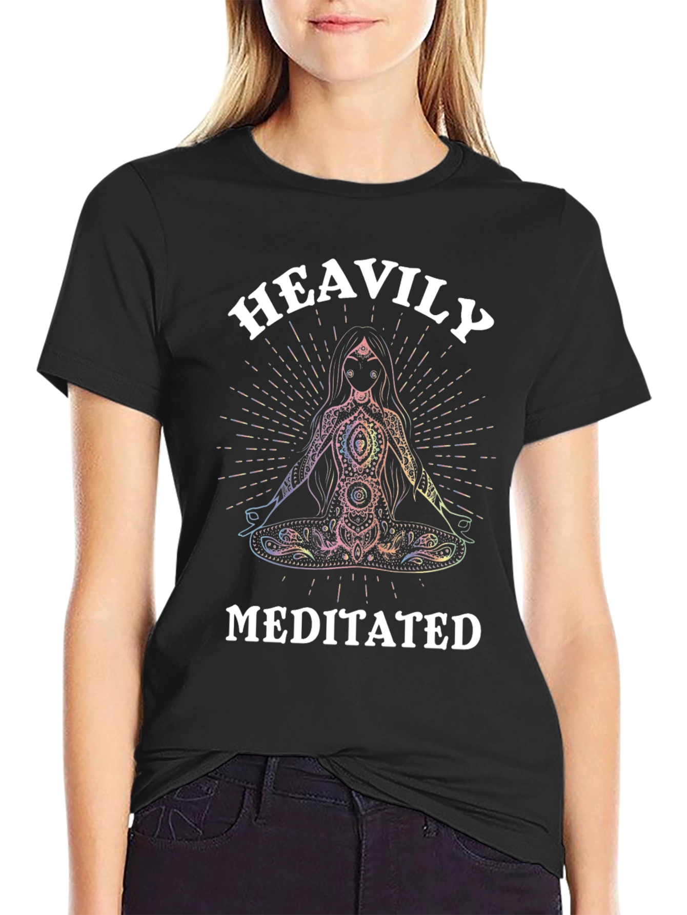 Heavily Meditated T-Shirt - Relaxed Fit Cotton Tee
