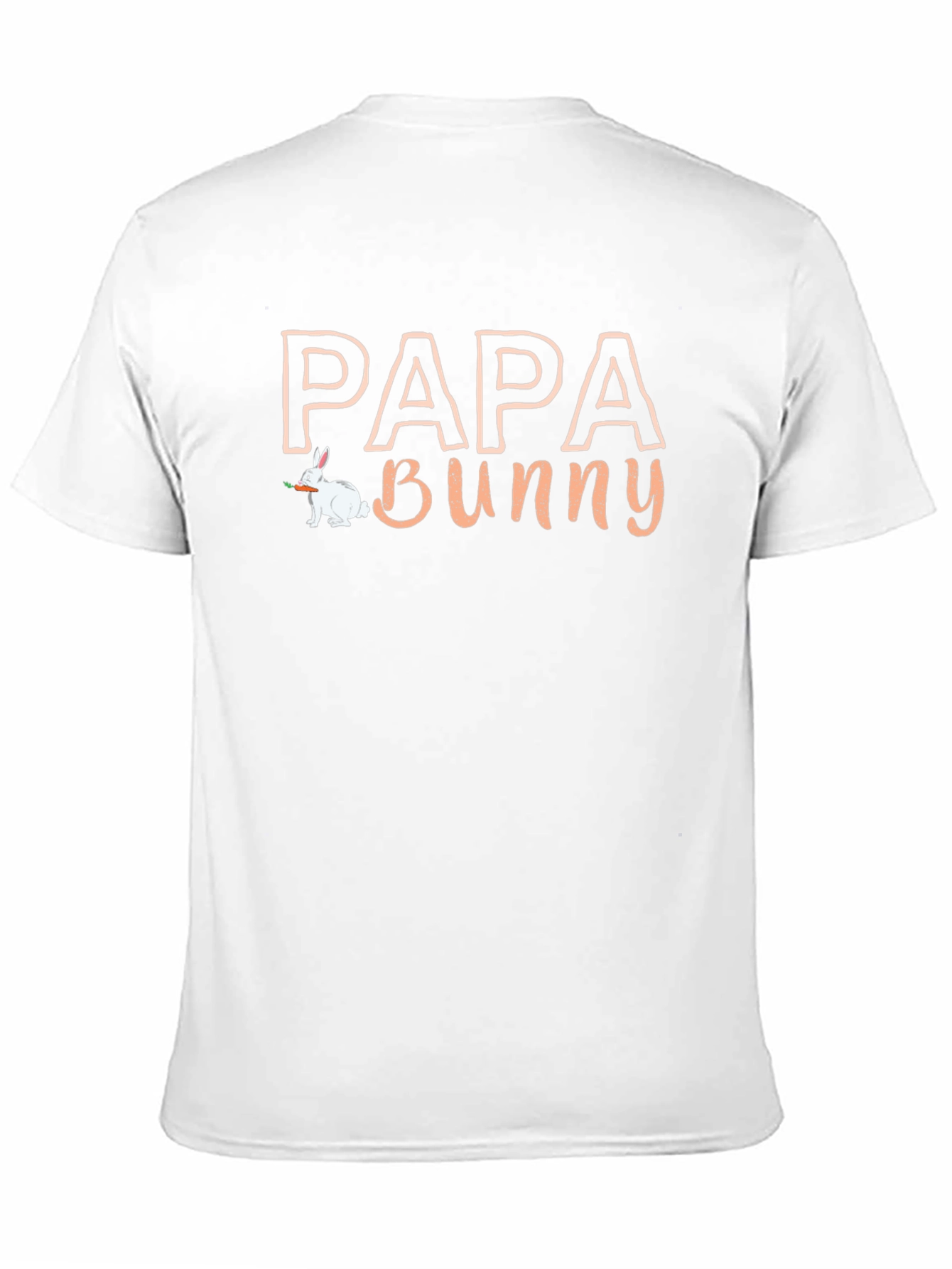 Papa Bunny Graphic T-Shirt - Easter Dad Tee