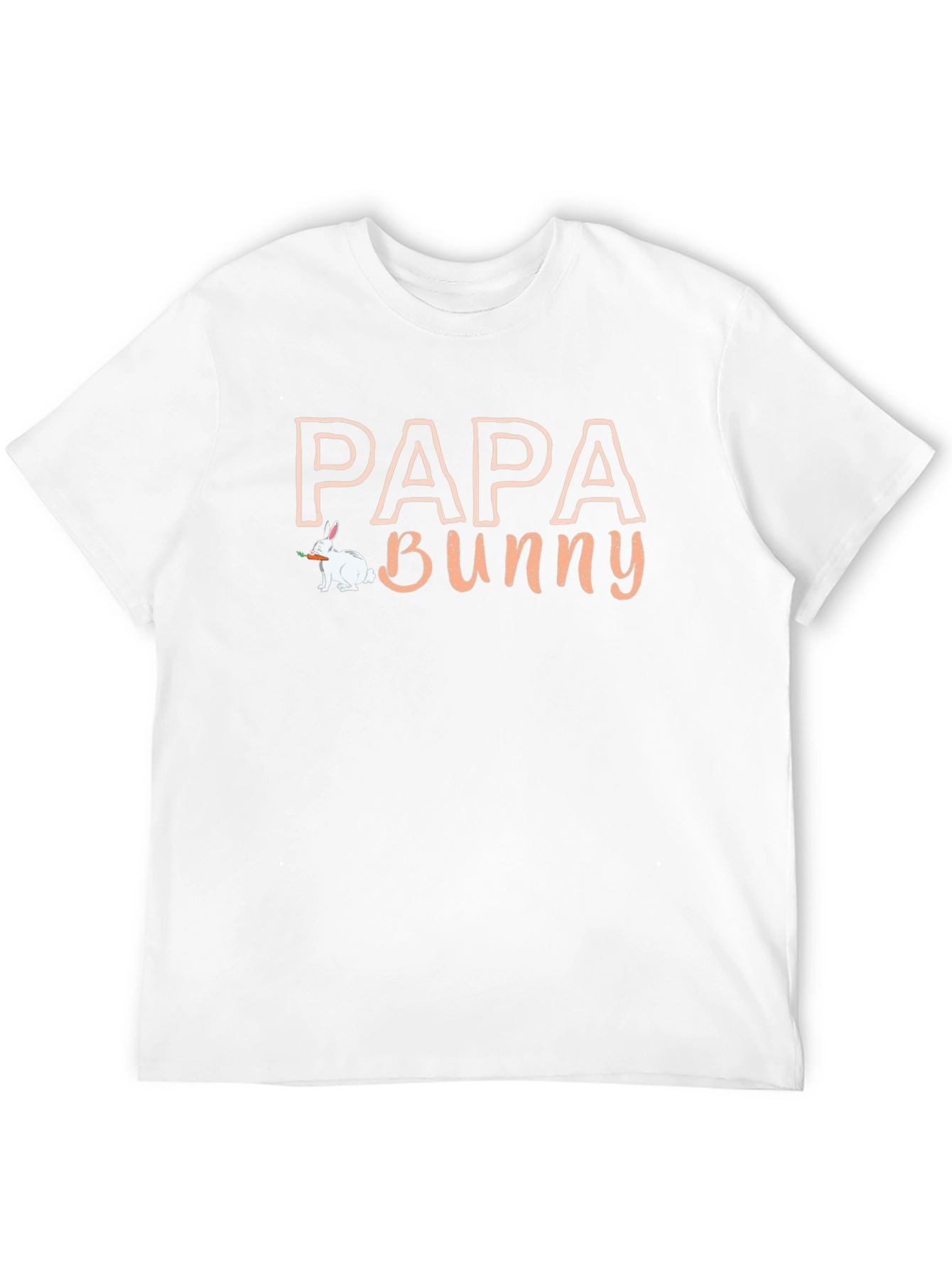 Papa Bunny Graphic T-Shirt - Easter Dad Tee