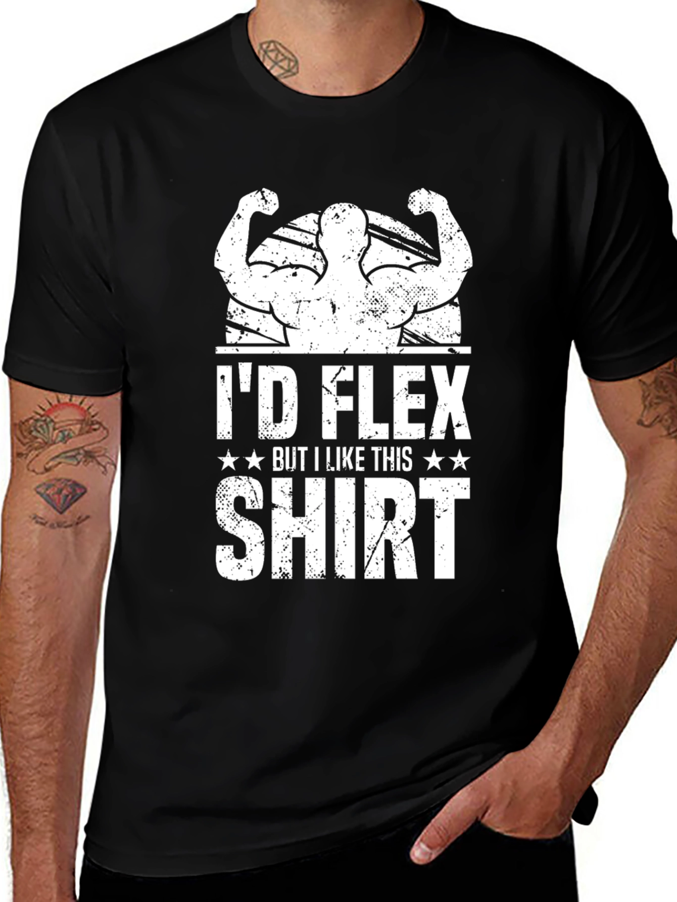 Id Flex But I Like This Shirt Graphic Tee