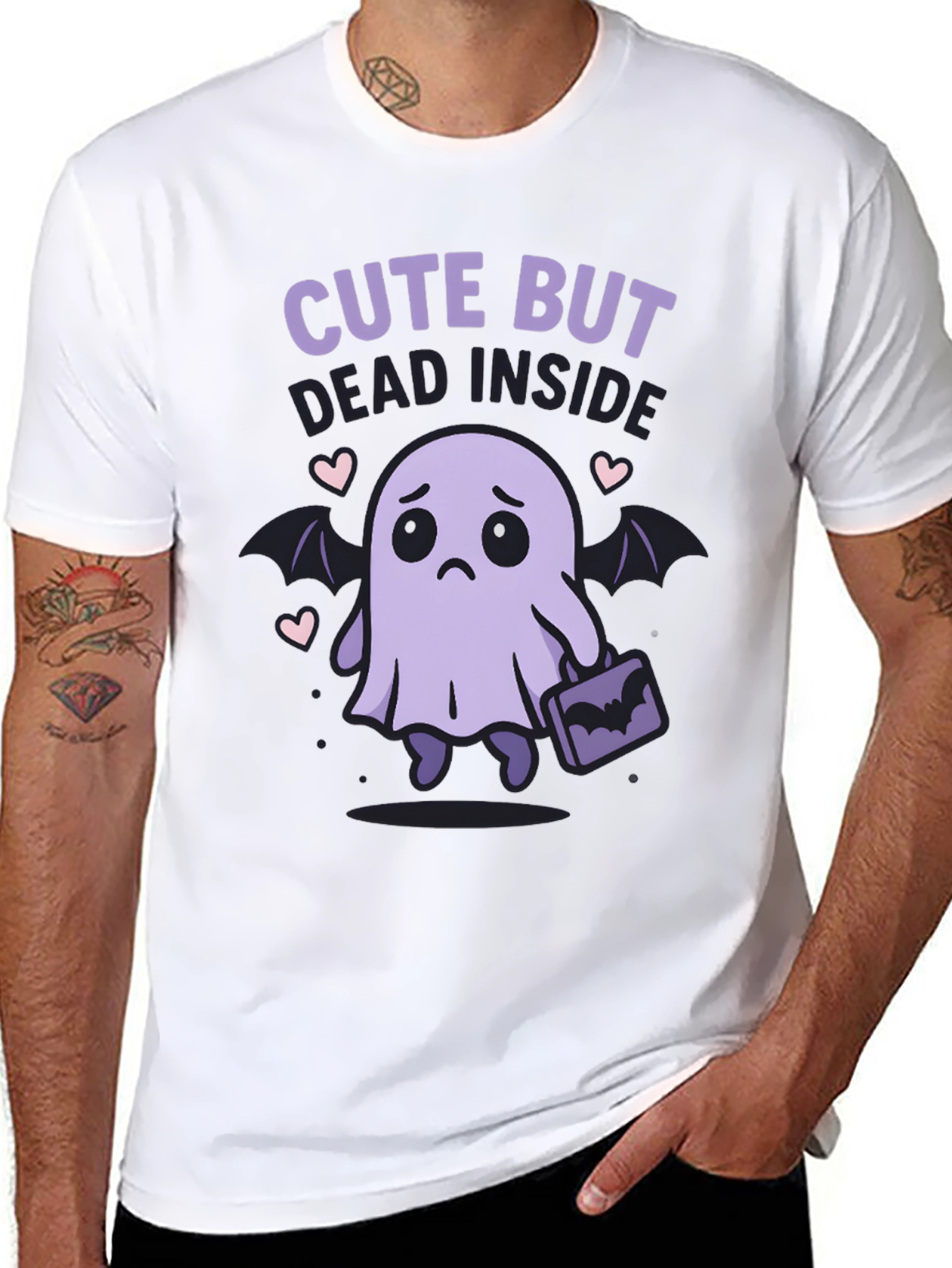 Cute But Dead Inside Ghost T-Shirt