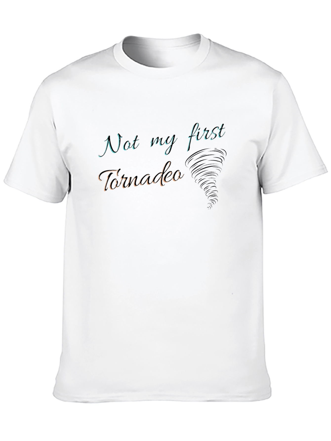 Not My First Tornado Black Graphic Tee