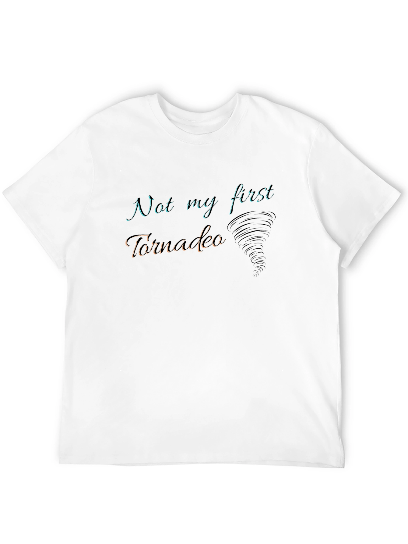 Not My First Tornado Black Graphic Tee