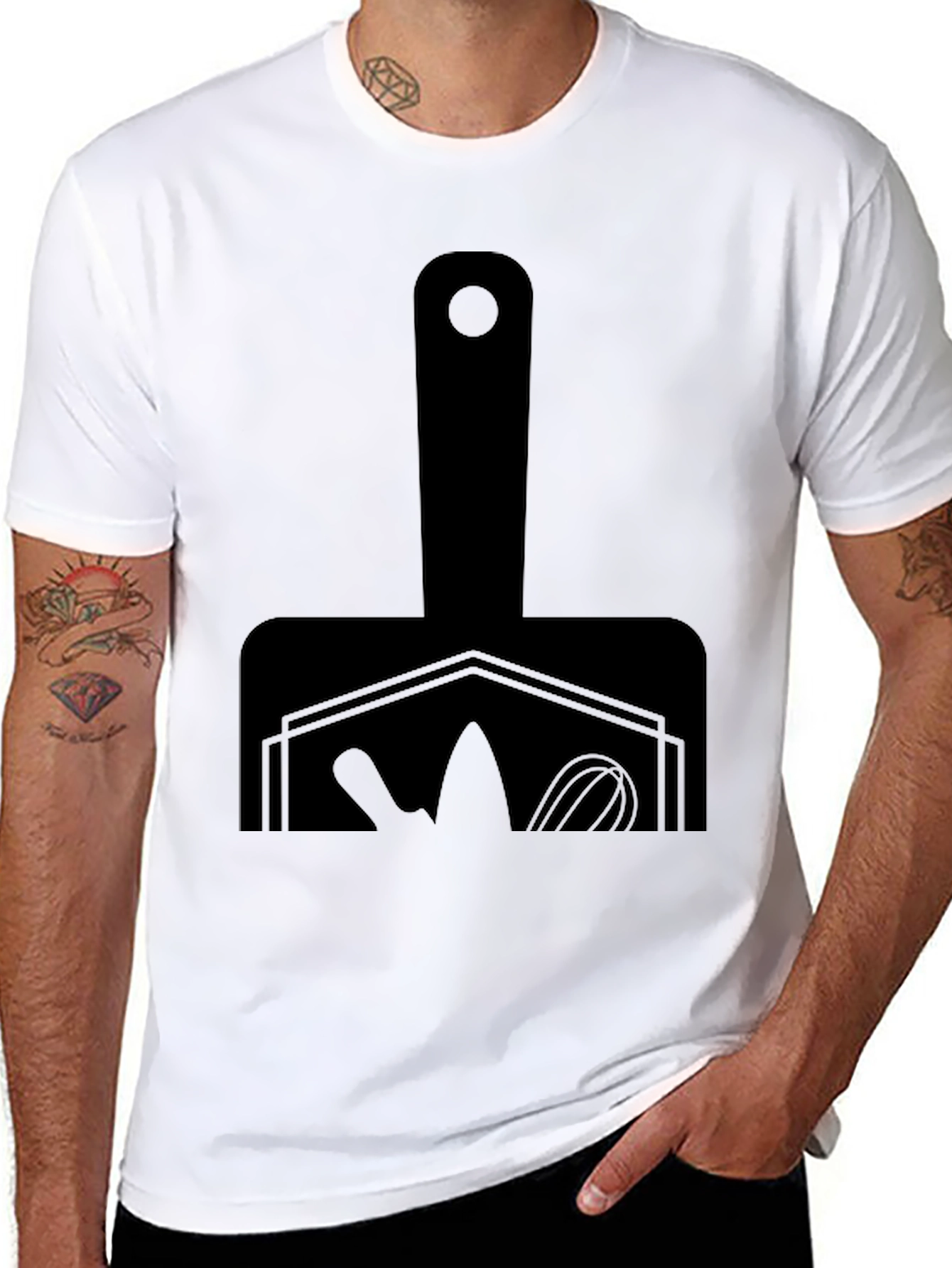 Chefs Tool Graphic Tee - Black Cotton Blend