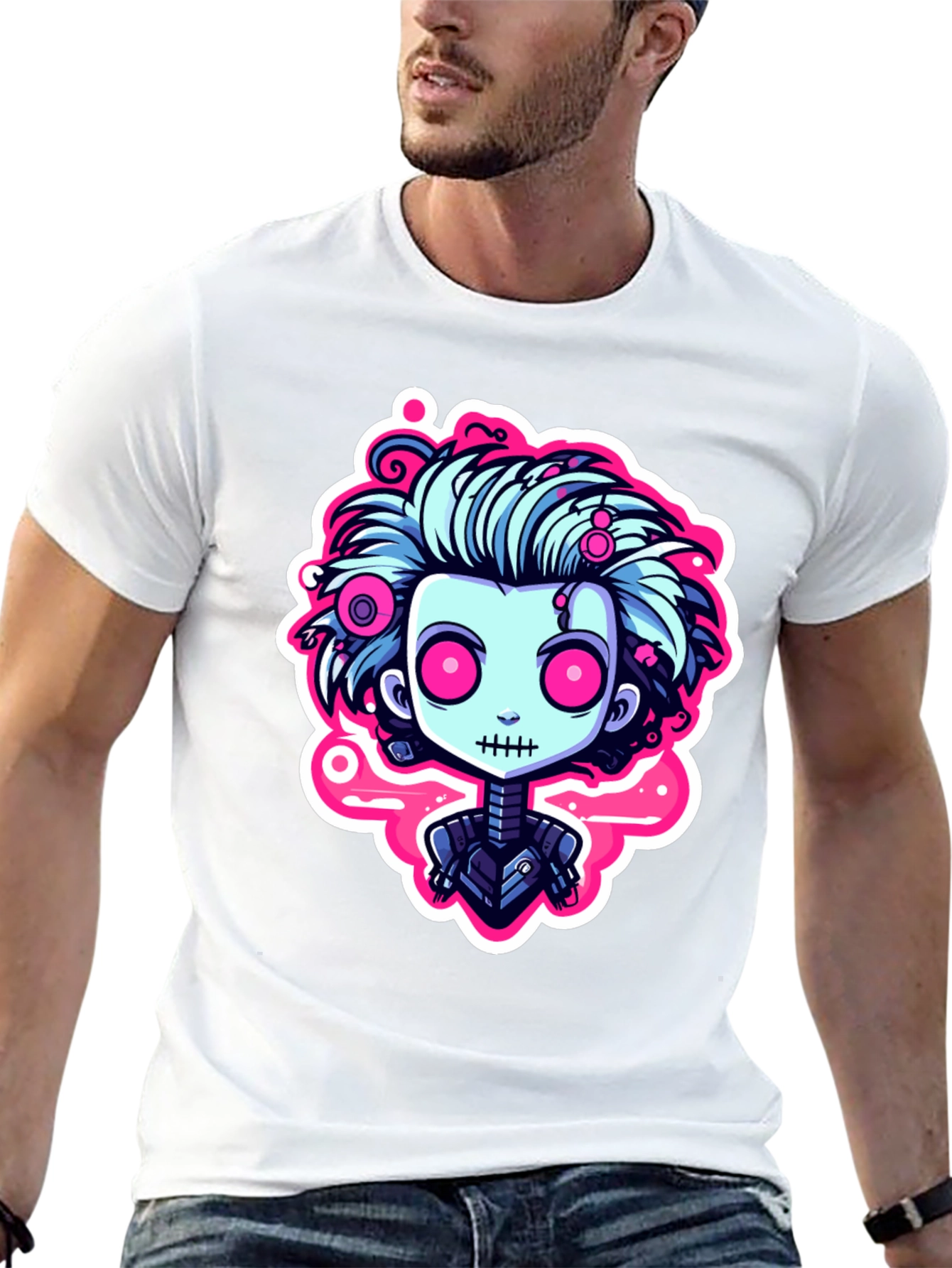 Cartoon Zombie Graphic Tee