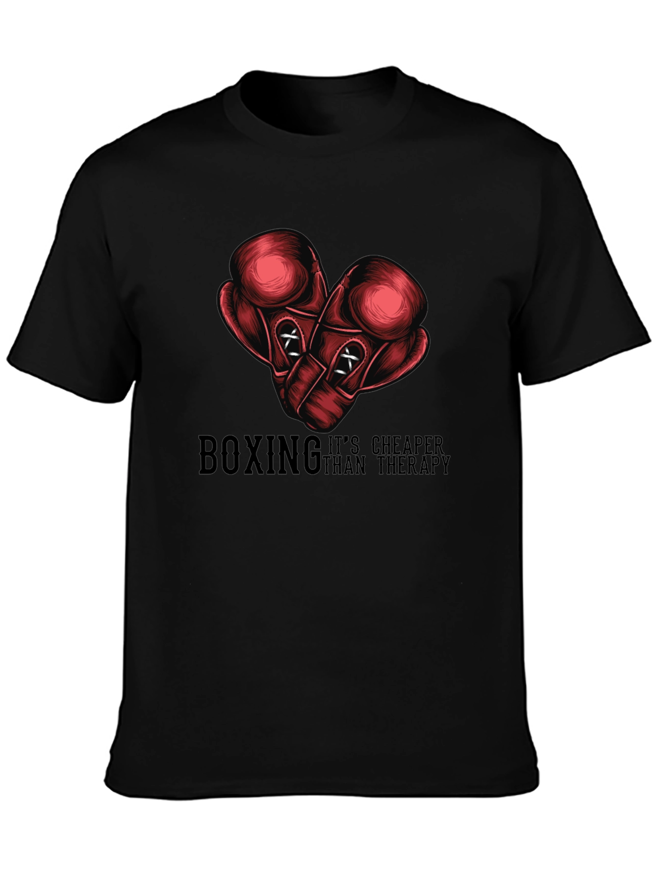 Boxing Cheaper Than Therapy Graphic Tee
