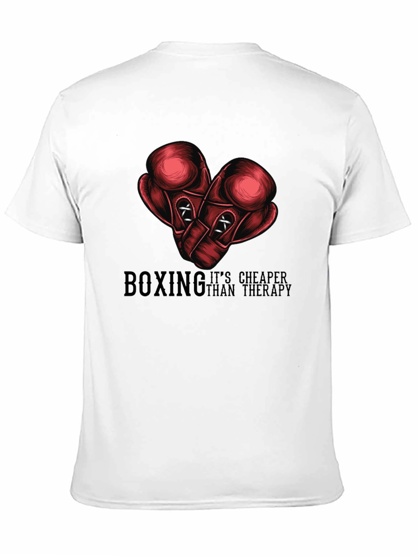 Boxing Cheaper Than Therapy Graphic Tee