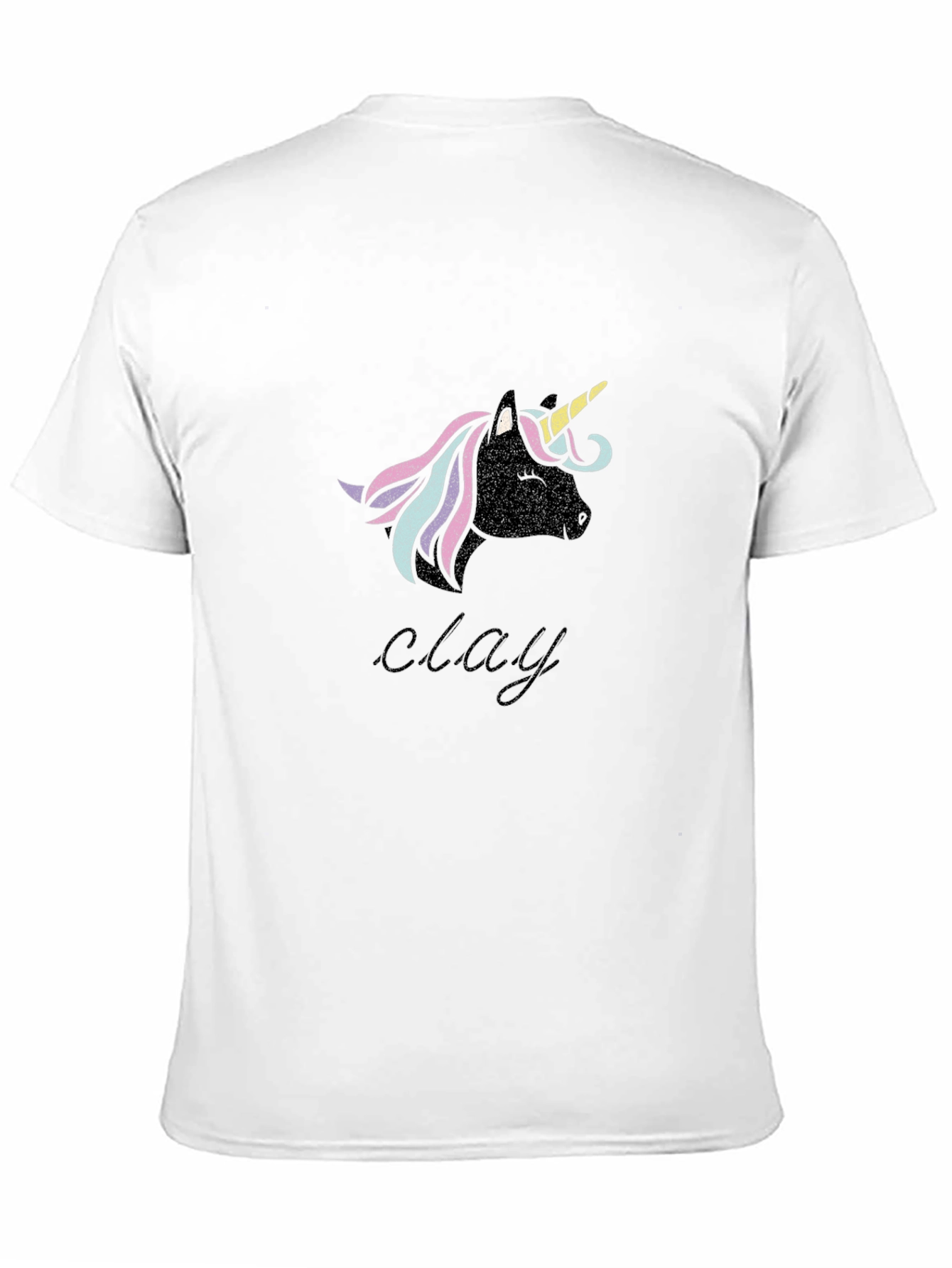 Unicorn Clay T-Shirt - Black