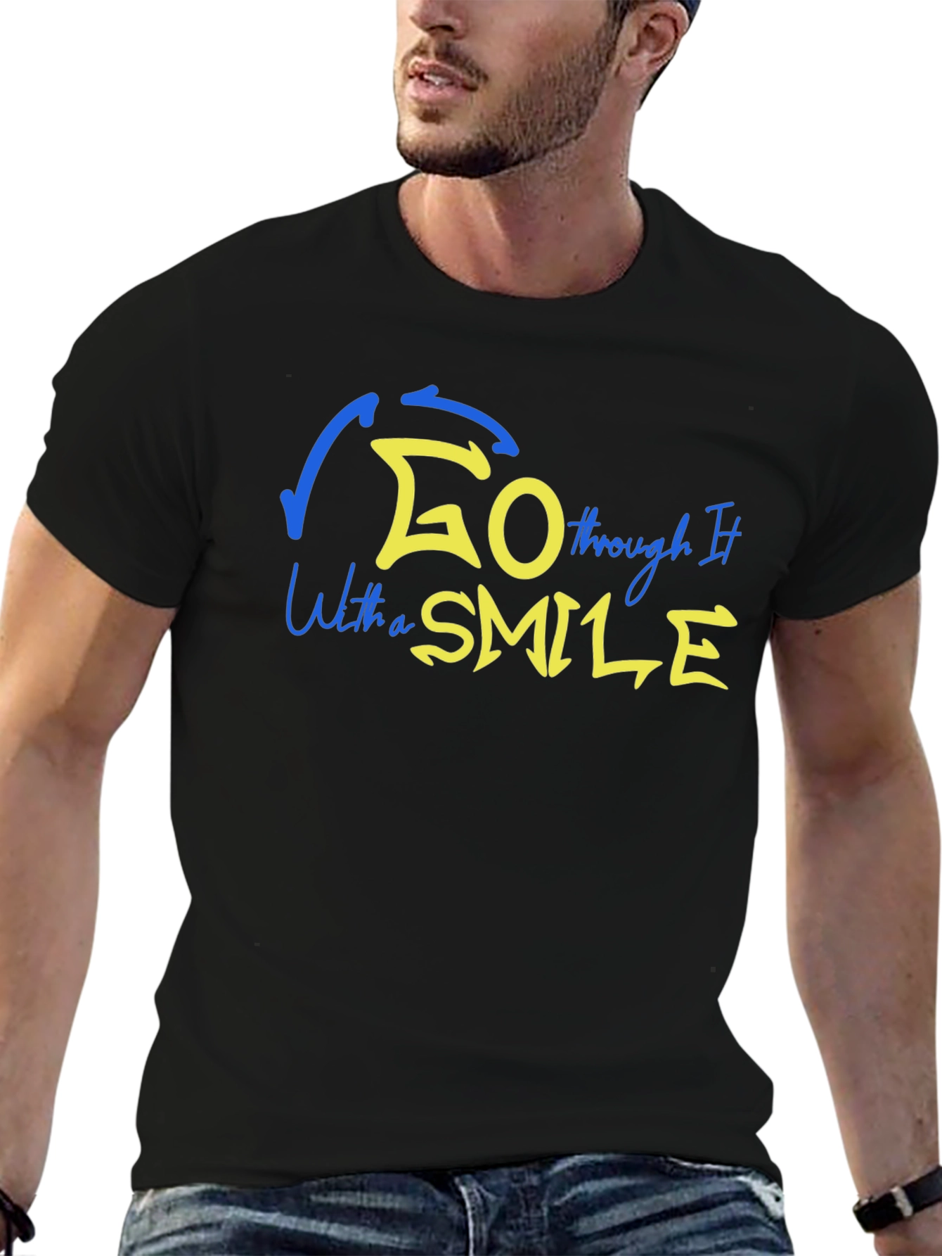 Go Through It With A Smile Graphic T-Shirt