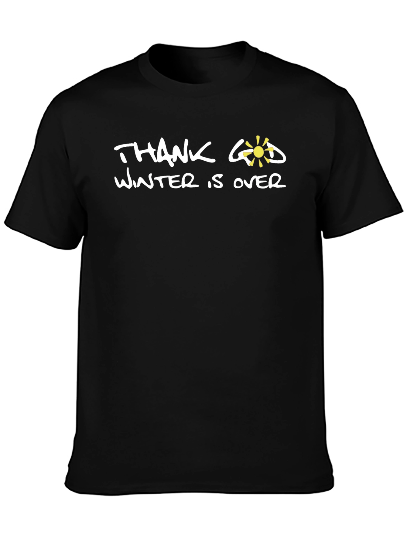 Thank God Winter is Over T-Shirt - Black