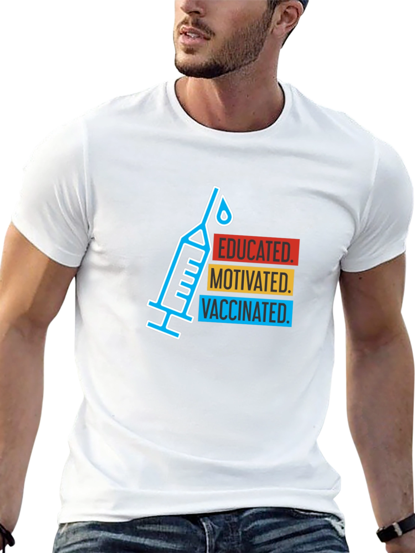 Educated Motivated Vaccinated T-Shirt