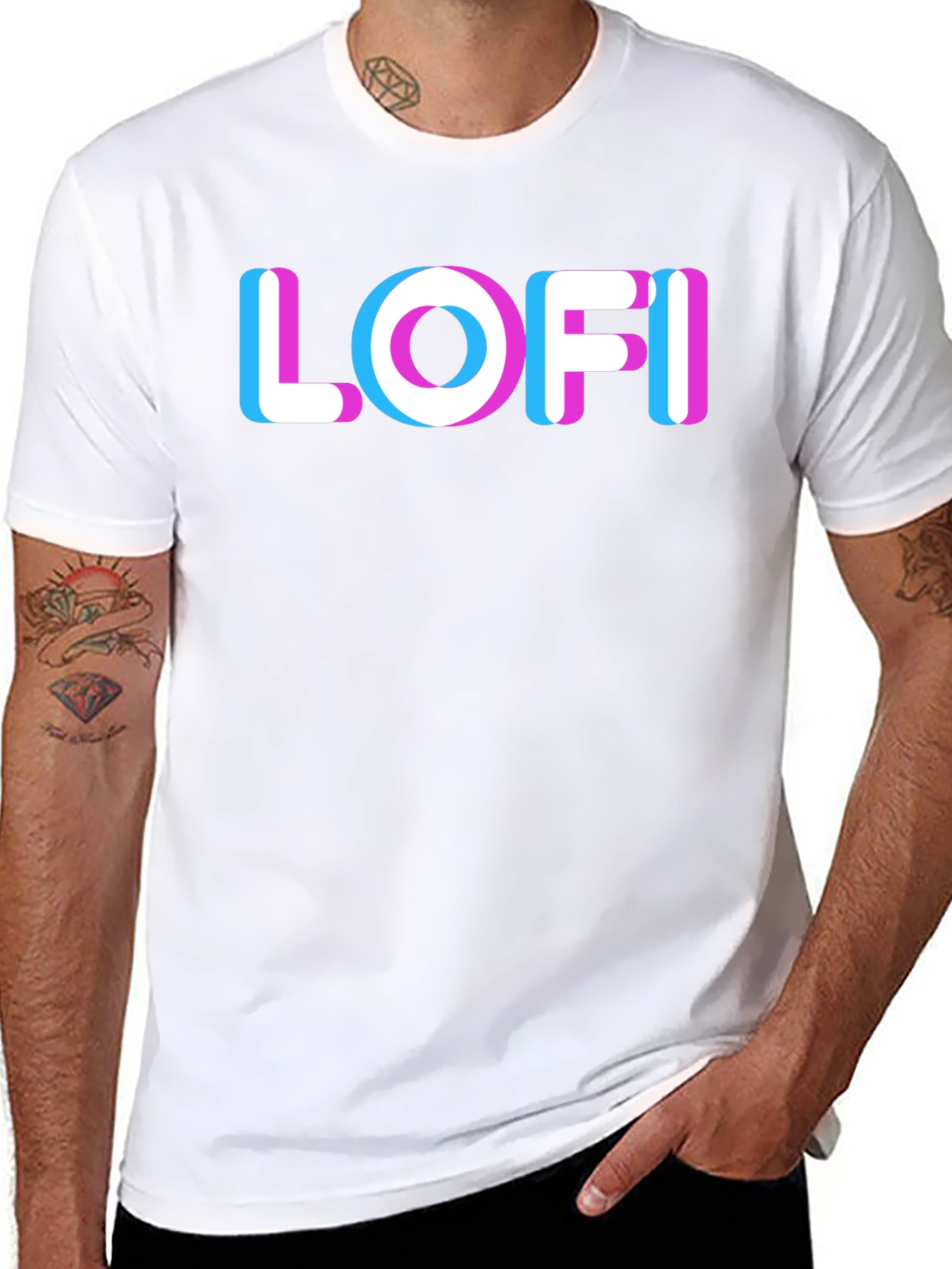 LOFI Graphic Tee - Black Trendy Shirt